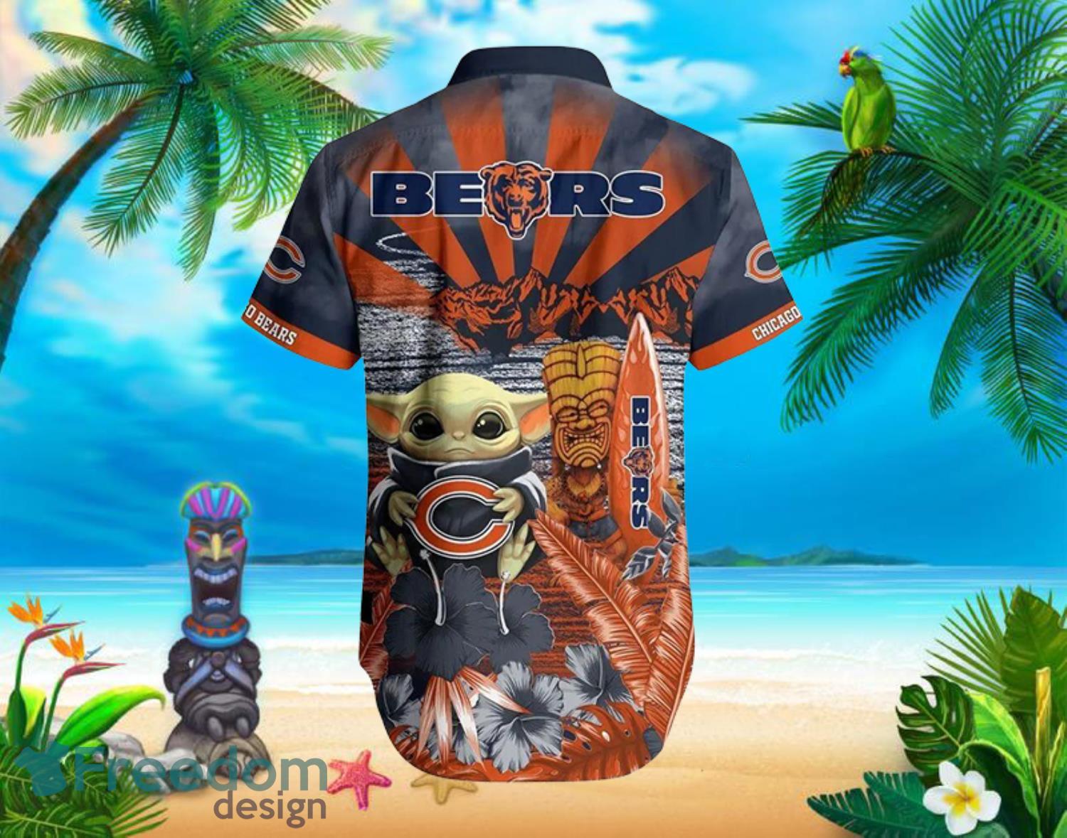 Bears Baby Yoda Star Wars Beach Summer Hawaiian Shirt Full Over Print Product Photo 3 Bears Baby Yoda Star Wars Beach Summer Hawaiian Shirt Full Over Print Product Photo 3