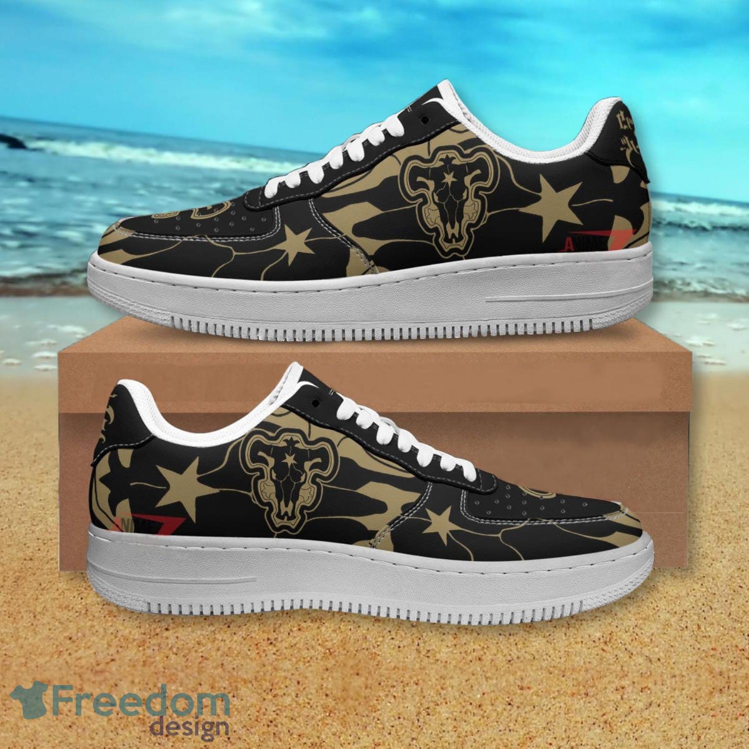 Black Clover Black Bull Sneakers Custom Anime Shoes Product Photo 1