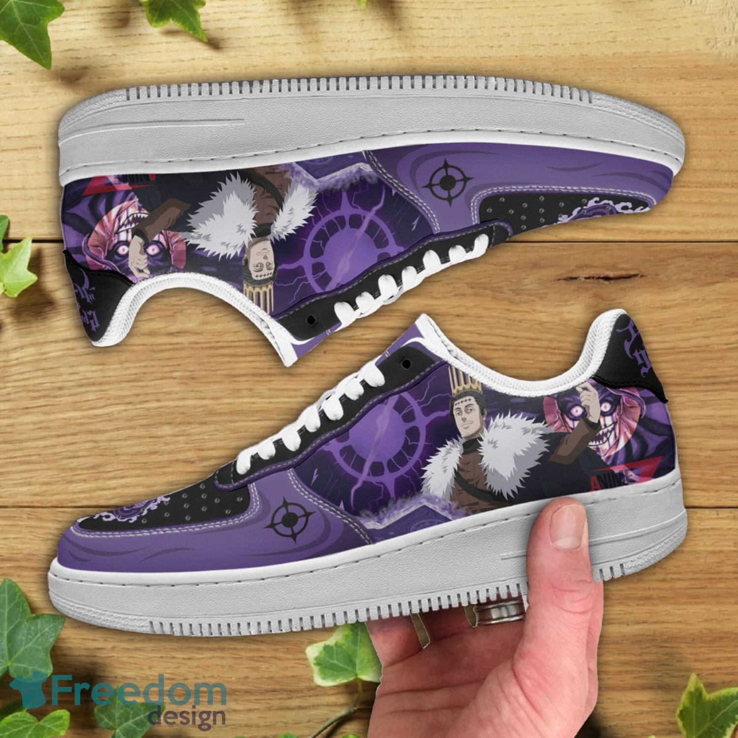 Black Clover Dante Air Force Shoes Gift For Animes Fans Product Photo 2