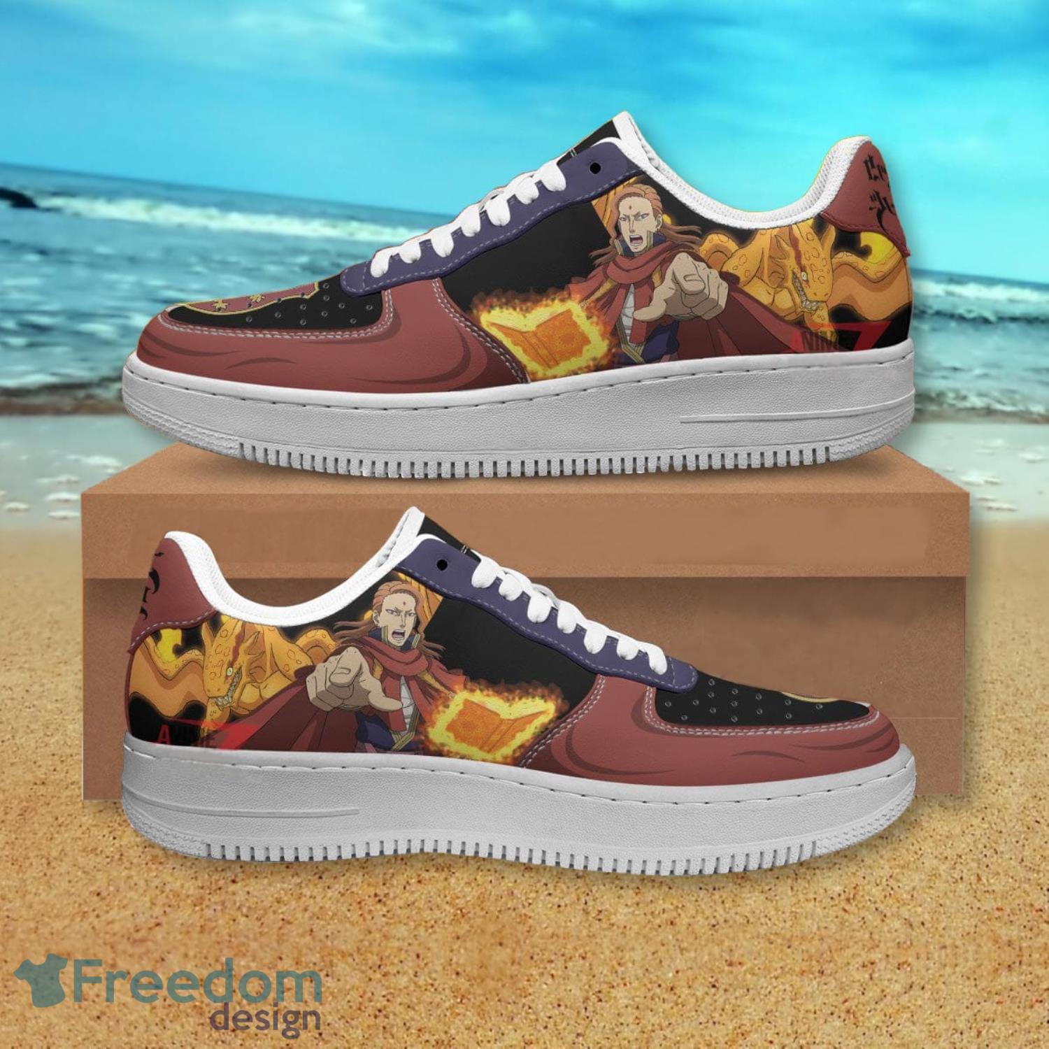 Black Clover Fuegoleon Vermillion Air Force Shoes Gift For Anime's Fans Product Photo 1