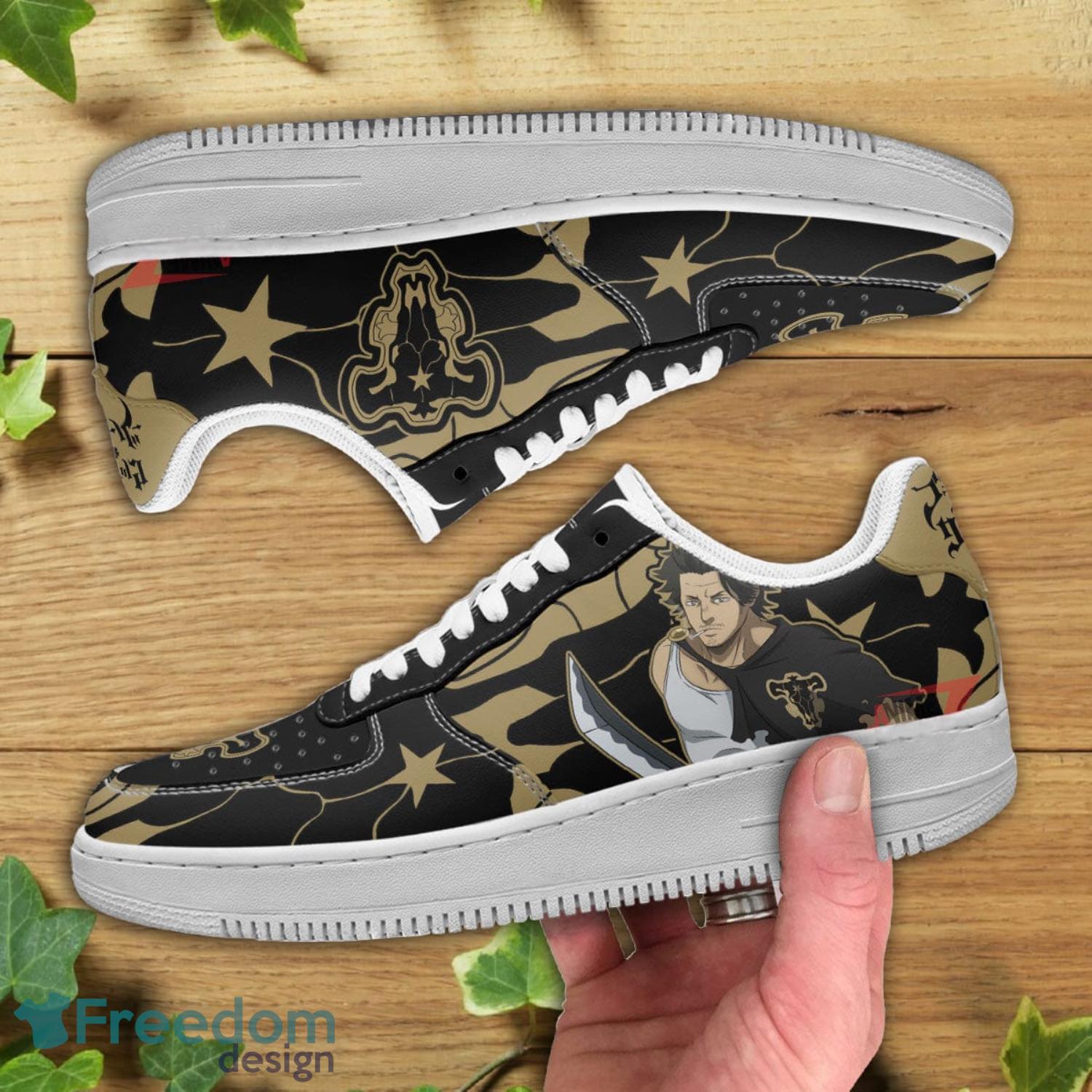 Black Clover Yami Black Bull Sneakers Air Force Shoes Product Photo 2