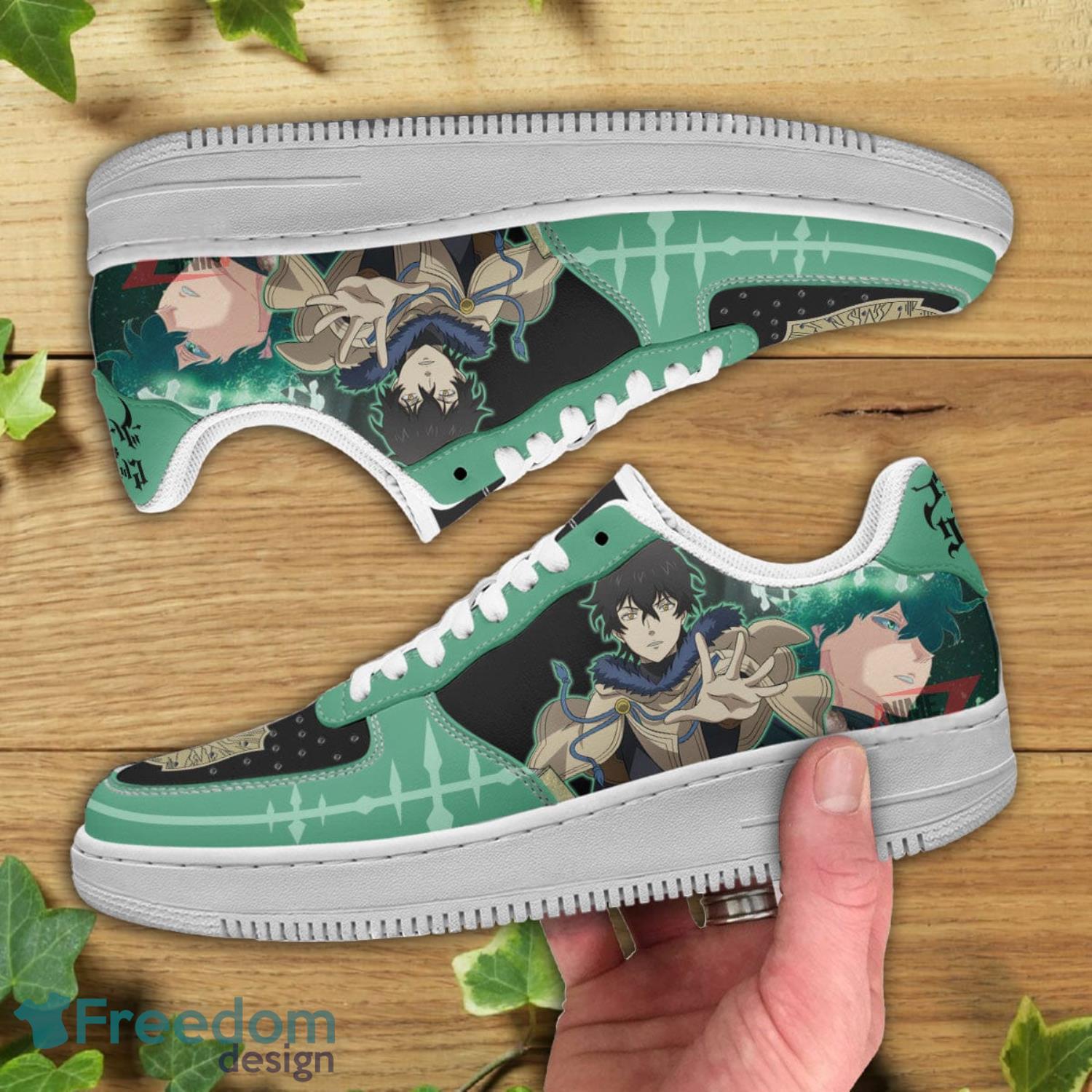 Black Clover Yuno Air Force Shoes Gift For Animes Fans Product Photo 2