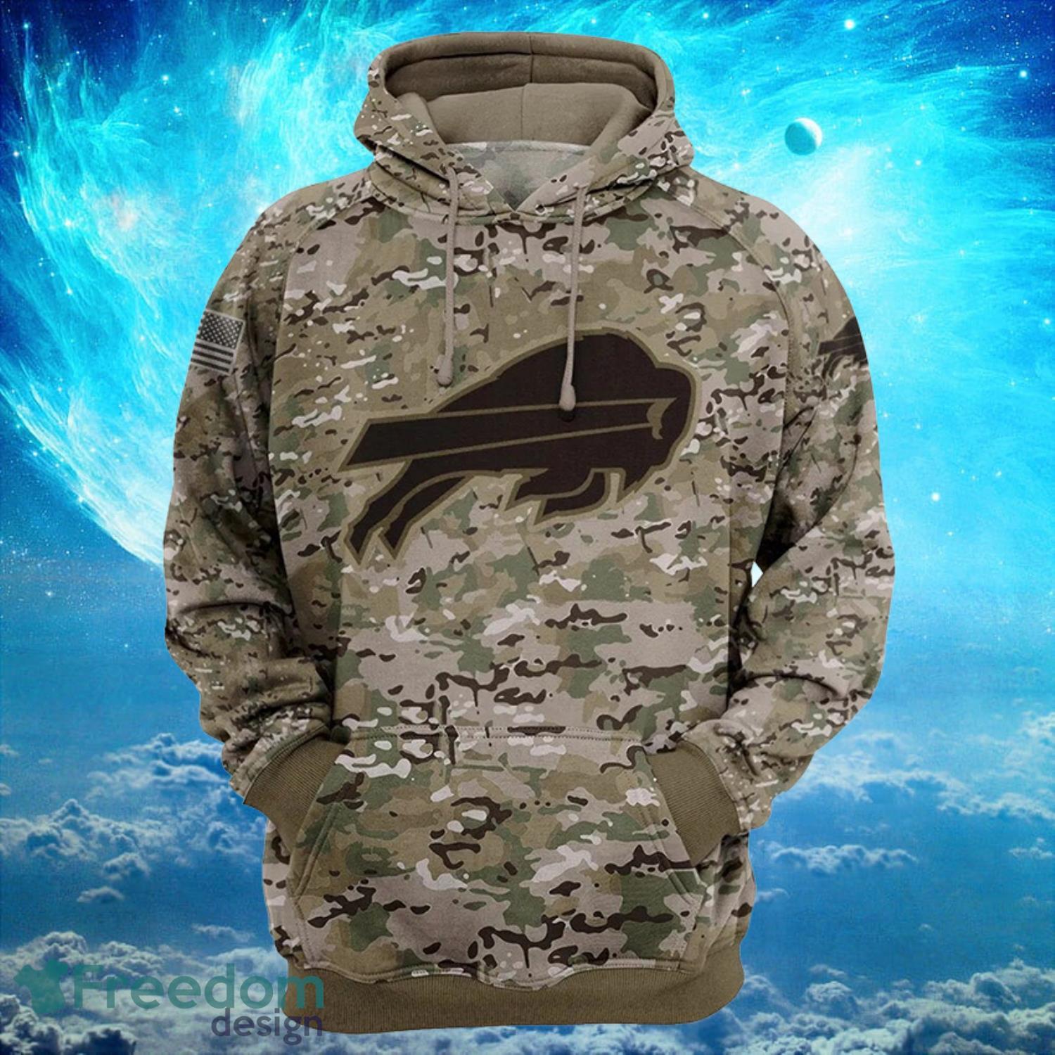 Buffalo Bills Camo Background Hoodies Full Over Print Product Photo 2