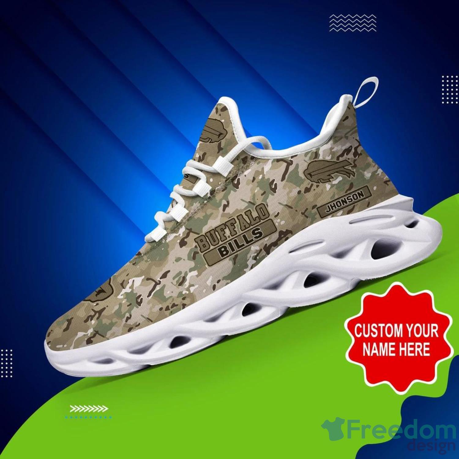 Buffalo Bills NFL Max Soul Shoes Custom Name Camo Pattern Gifts For NFL  Fans - YesItCustom