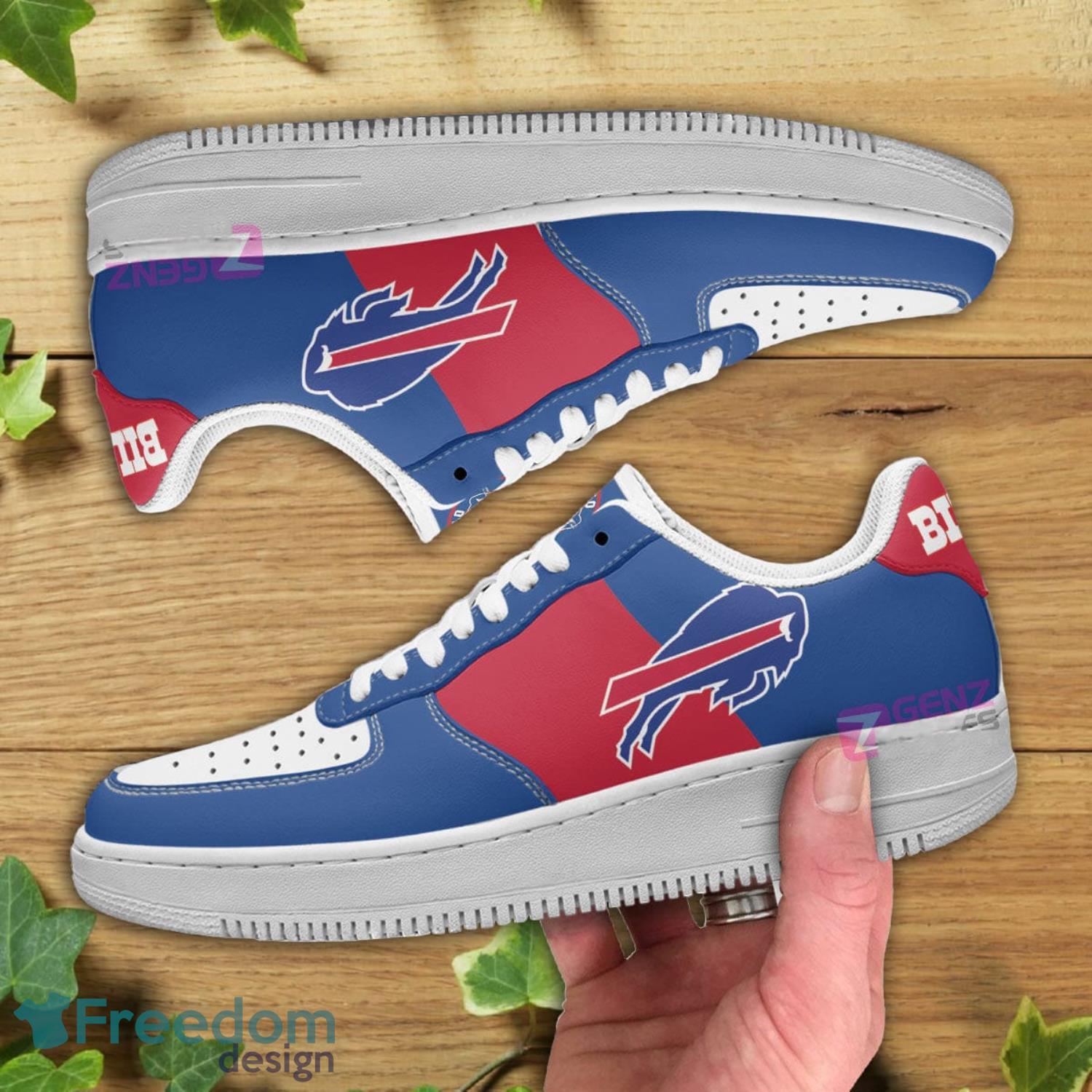 Buffalo Bills NFL Red And Blue Air Force Shoes Gift For Fans Product Photo 2