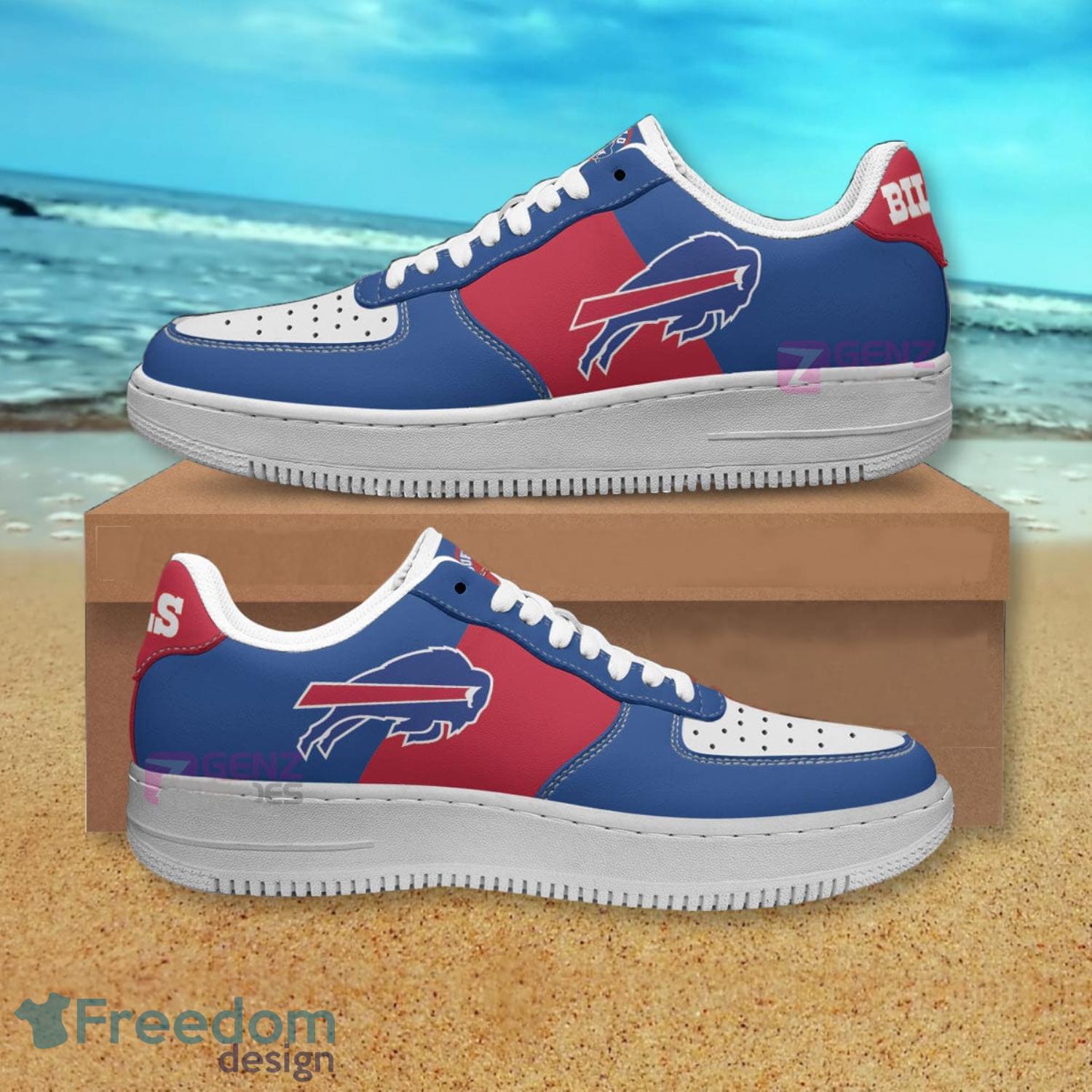 Buffalo Bills NFL Red And Blue Air Force Shoes Gift For Fans Product Photo 1