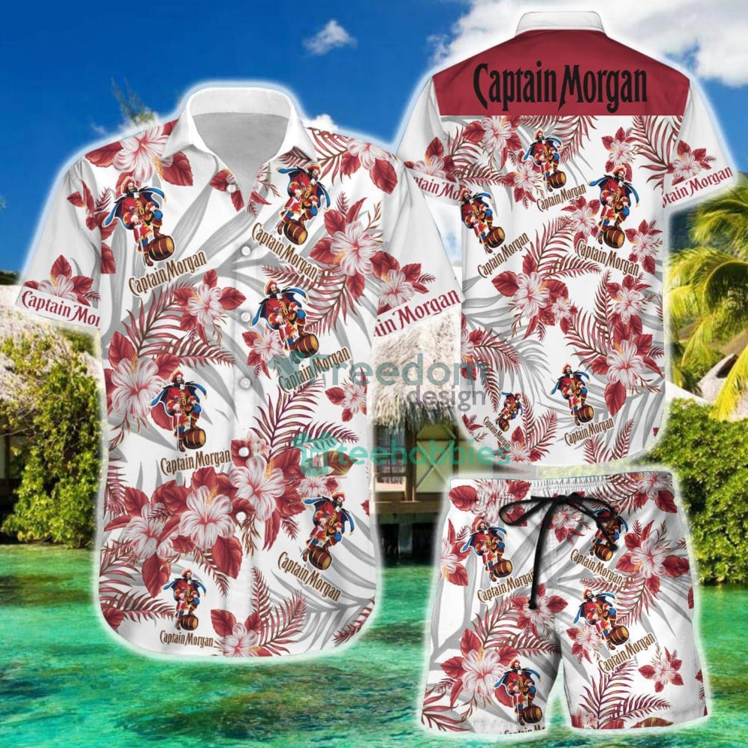 Captain Morgan Plus Size Custom Name Design Hawaiian Shirt For Men
