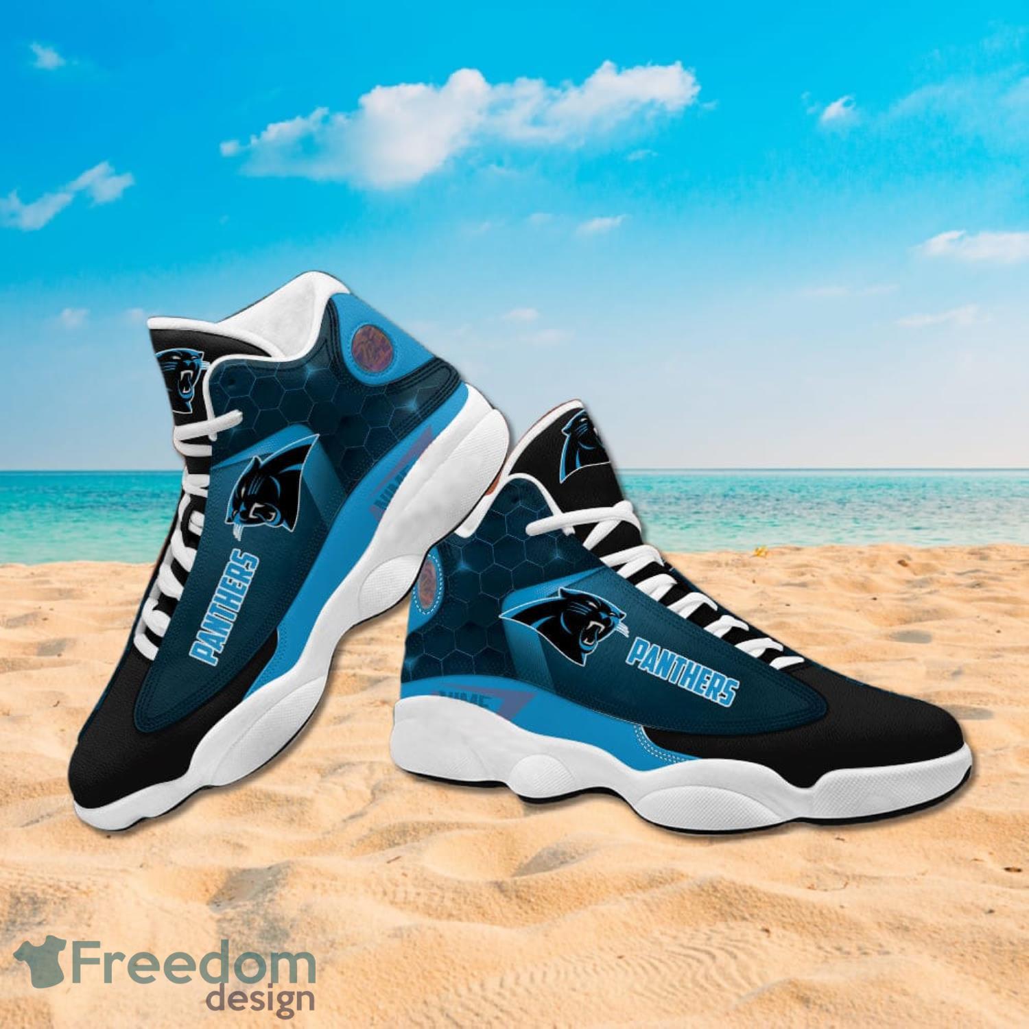 Carolina Panthers Custom Name NFL Air Jordan 11 Shoes For Men And