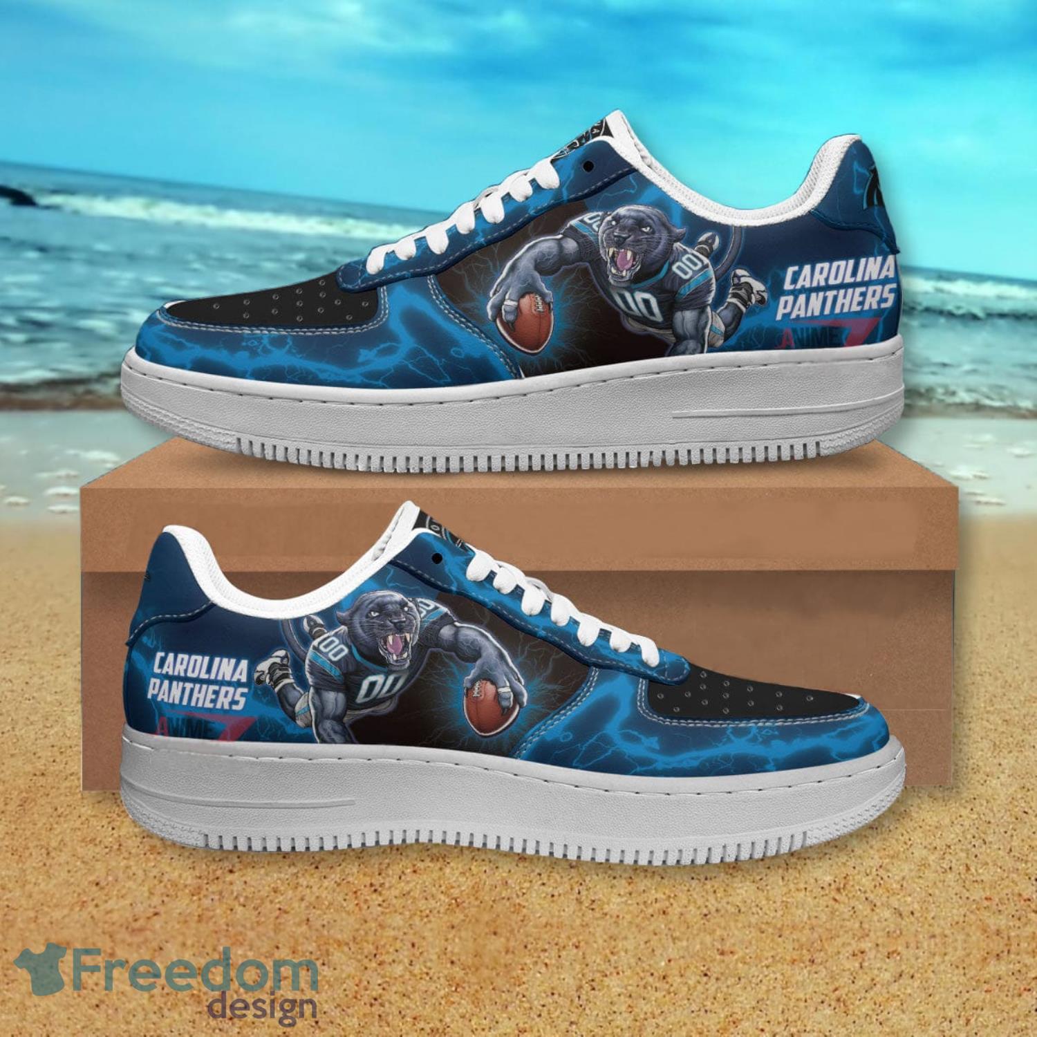 Carolina Panthers NFL Air Force Shoes Gift For Fans Product Photo 1