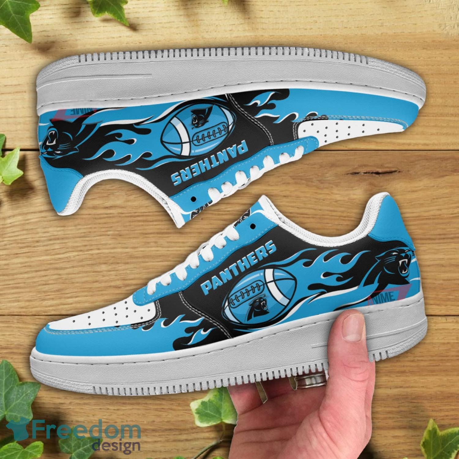 Carolina Panthers NFL Logo Air Force Shoes Gift For Fans Product Photo 2