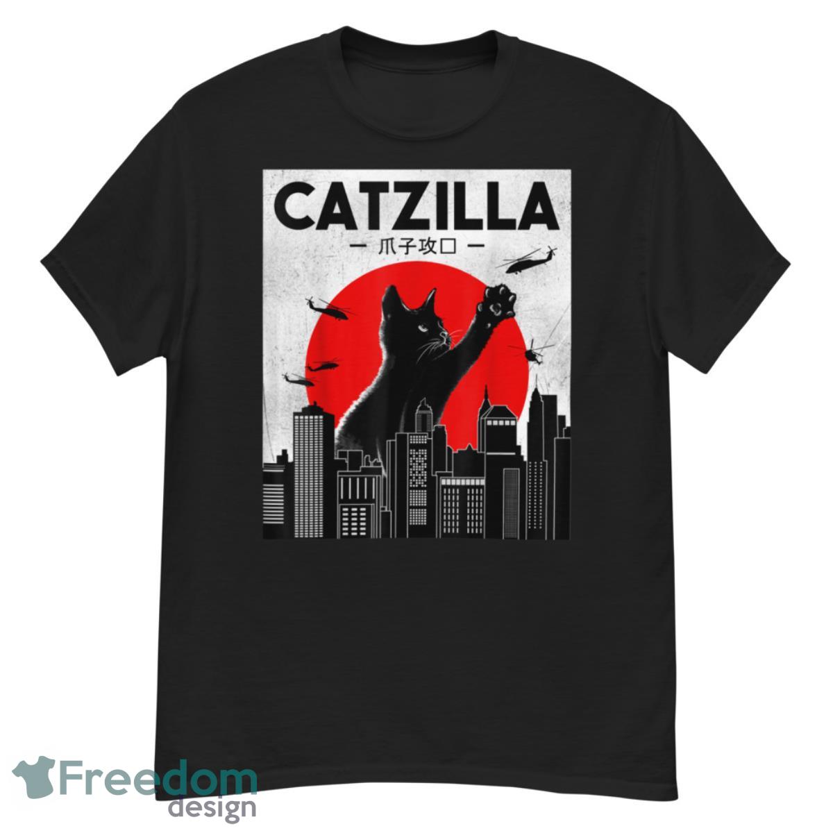 Catzilla Funny Cat Lover Shirt - G500 Men’s Classic T-Shirt