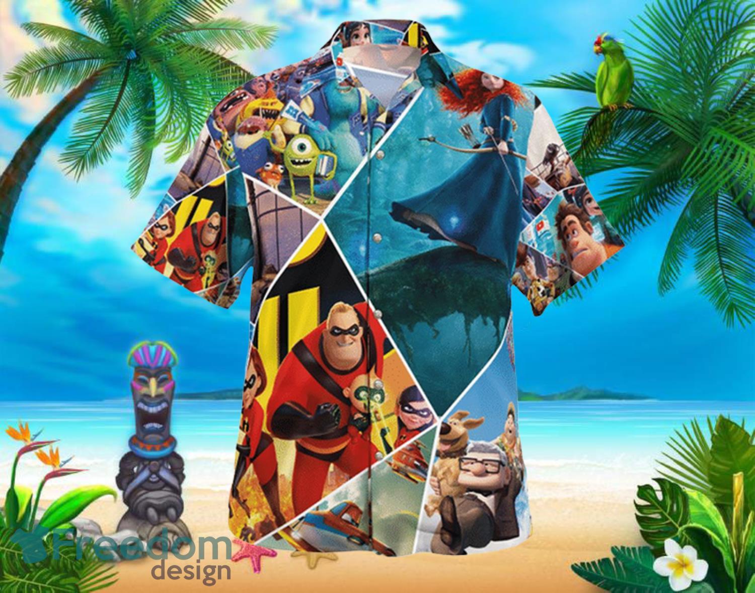 Characters Disney Beach Summer Hawaiian Shirt Full Over Print Product Photo 1