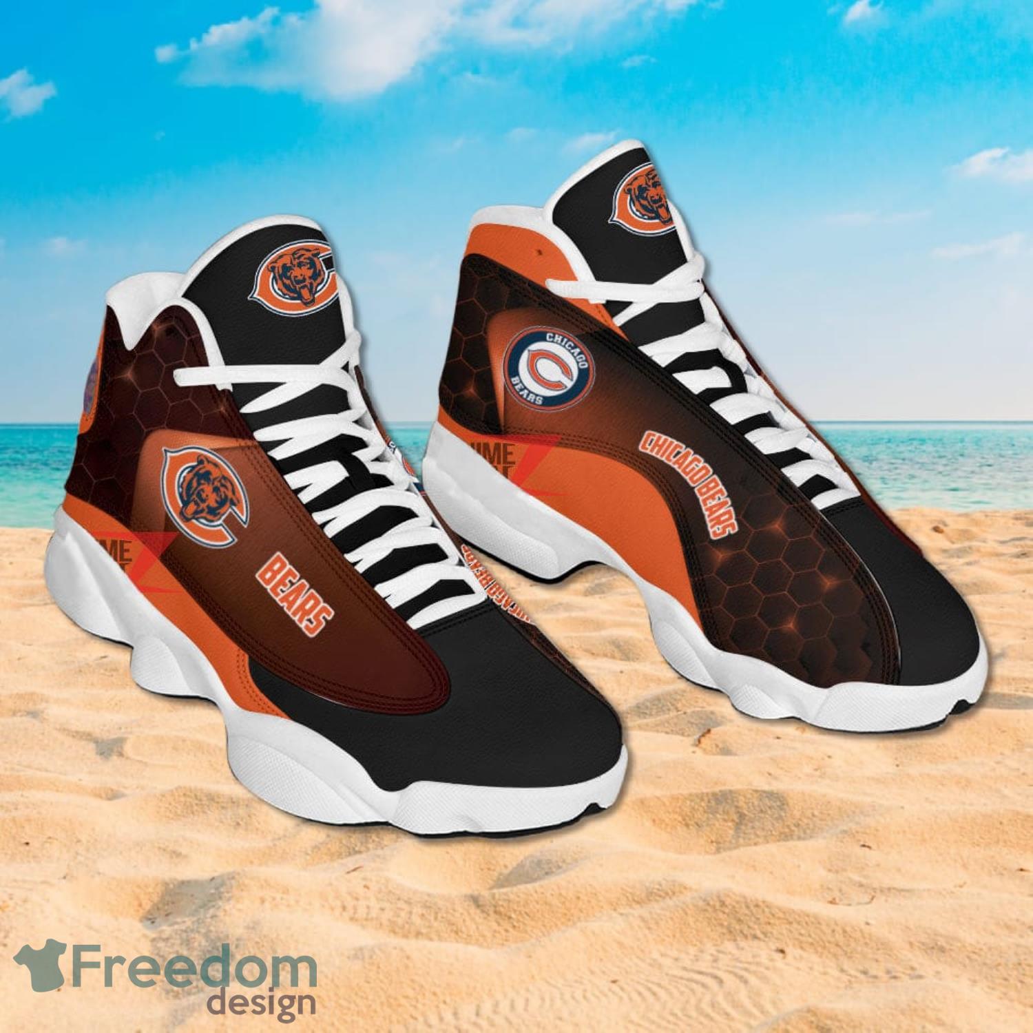 Chicago Bears Air Jordan 13 Sneakers Nfl Custom Sport Shoes Product Photo 2