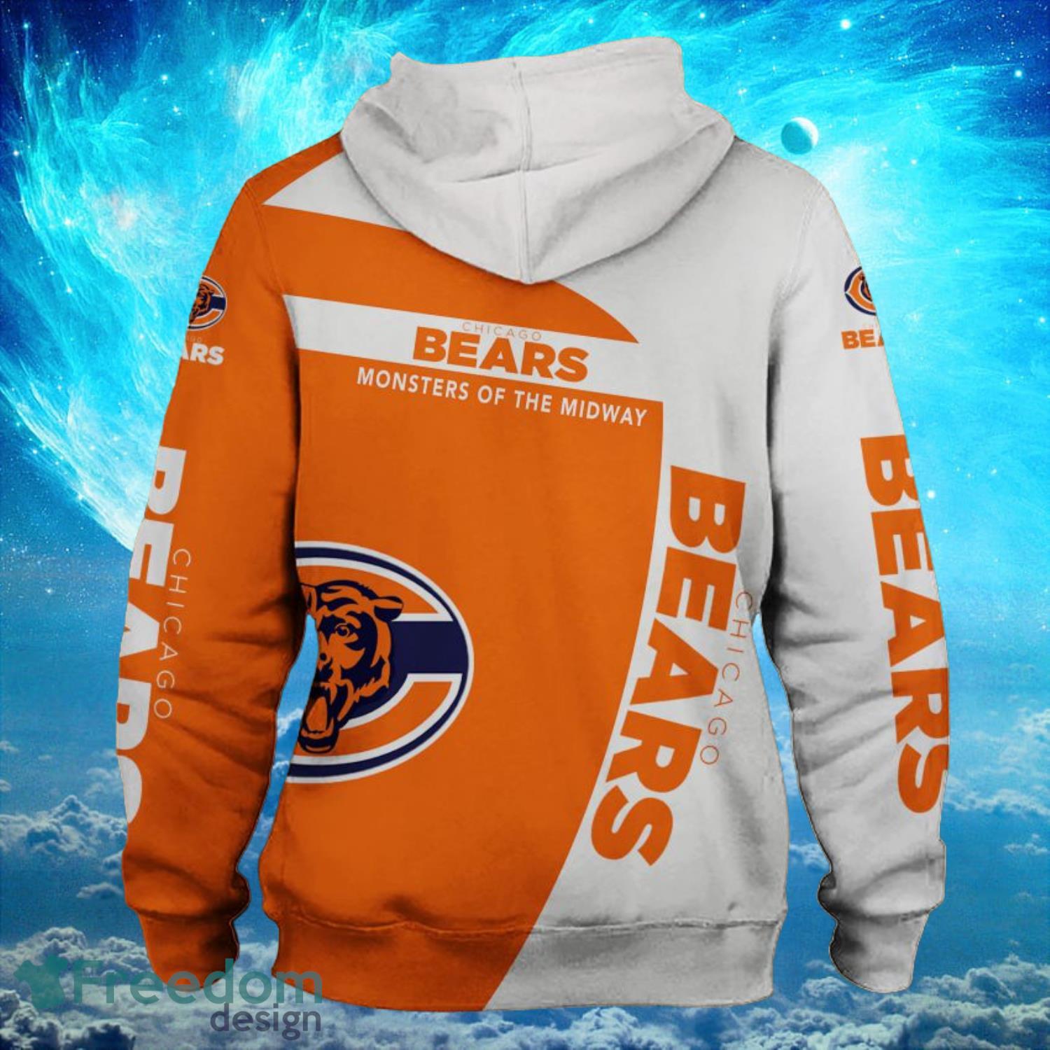 Chicago Bears Hoodie Bg223  Chicago bears hoodie, Hoodies, Hoodie print