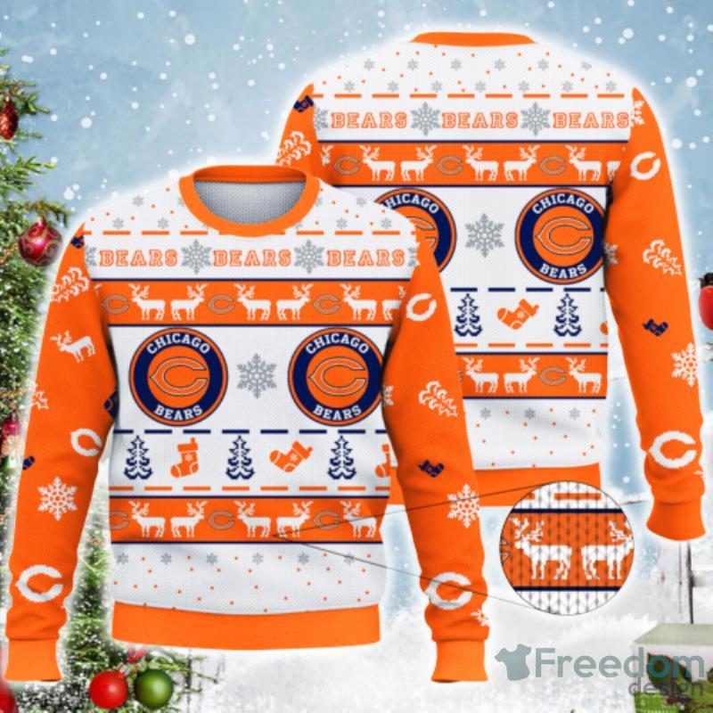 Chicago Bears Tree Ball Christmas Ugly Sweater