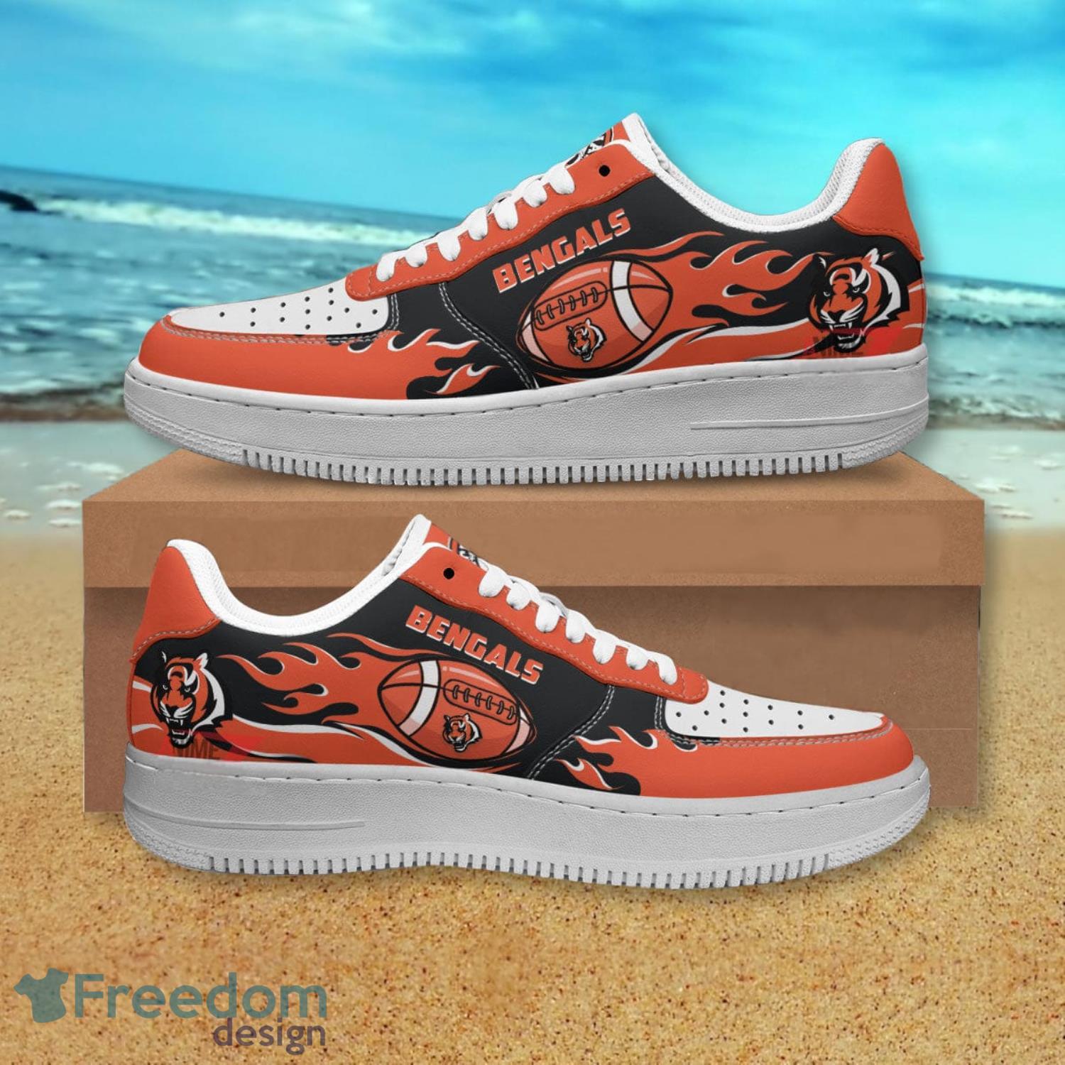 Cincinnati Bengals NFL Orange Air Force Shoes Gift For Fans Product Photo 1