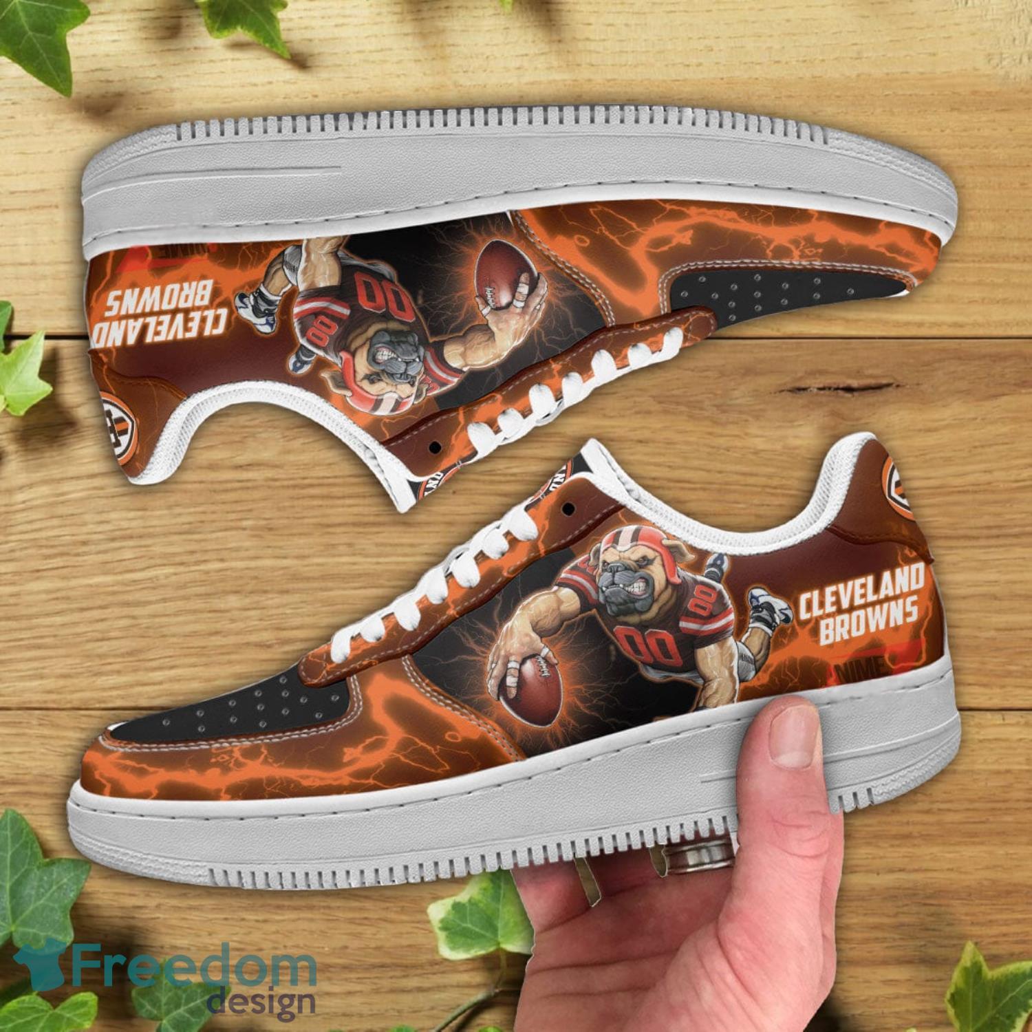 Cleveland Browns NFL Air Force Shoes Gift For Fans Product Photo 2