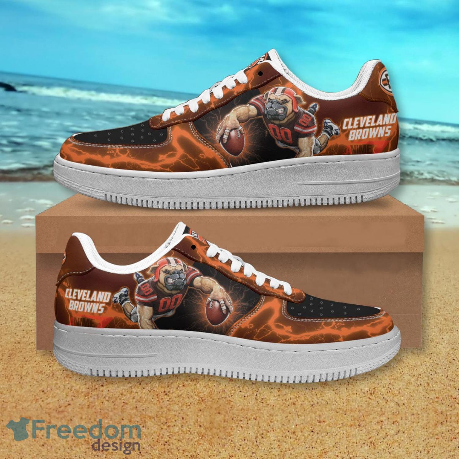 Cleveland Browns NFL Air Force Shoes Gift For Fans Product Photo 1