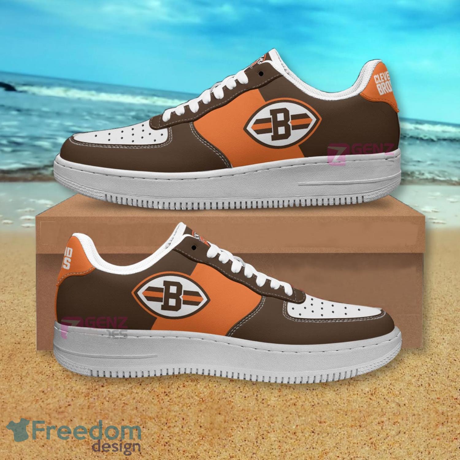 Cleveland Browns NFL Symbol Air Force Shoes Gift For Fans Product Photo 1