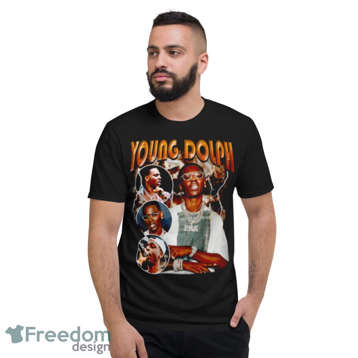 College Design Young Dolph Tapestry 90s shirt - Short Sleeve T-Shirt