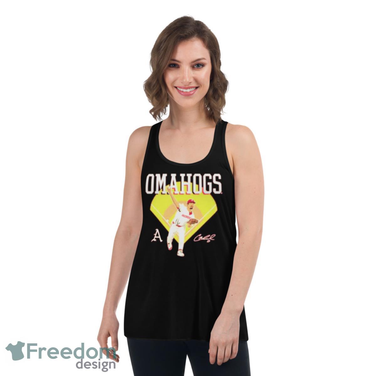Connor Noland Omahogs around the horns shirt - Womens Flowy Racerback Tank Connor Noland Omahogs around the horns shirt - Womens Flowy Racerback Tank