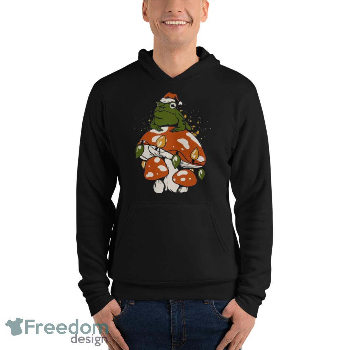 Cottagecore Christmas Holiday Mushroom shirt - Unisex Fleece Pullover Hoodie Cottagecore Christmas Holiday Mushroom shirt - Unisex Fleece Pullover Hoodie