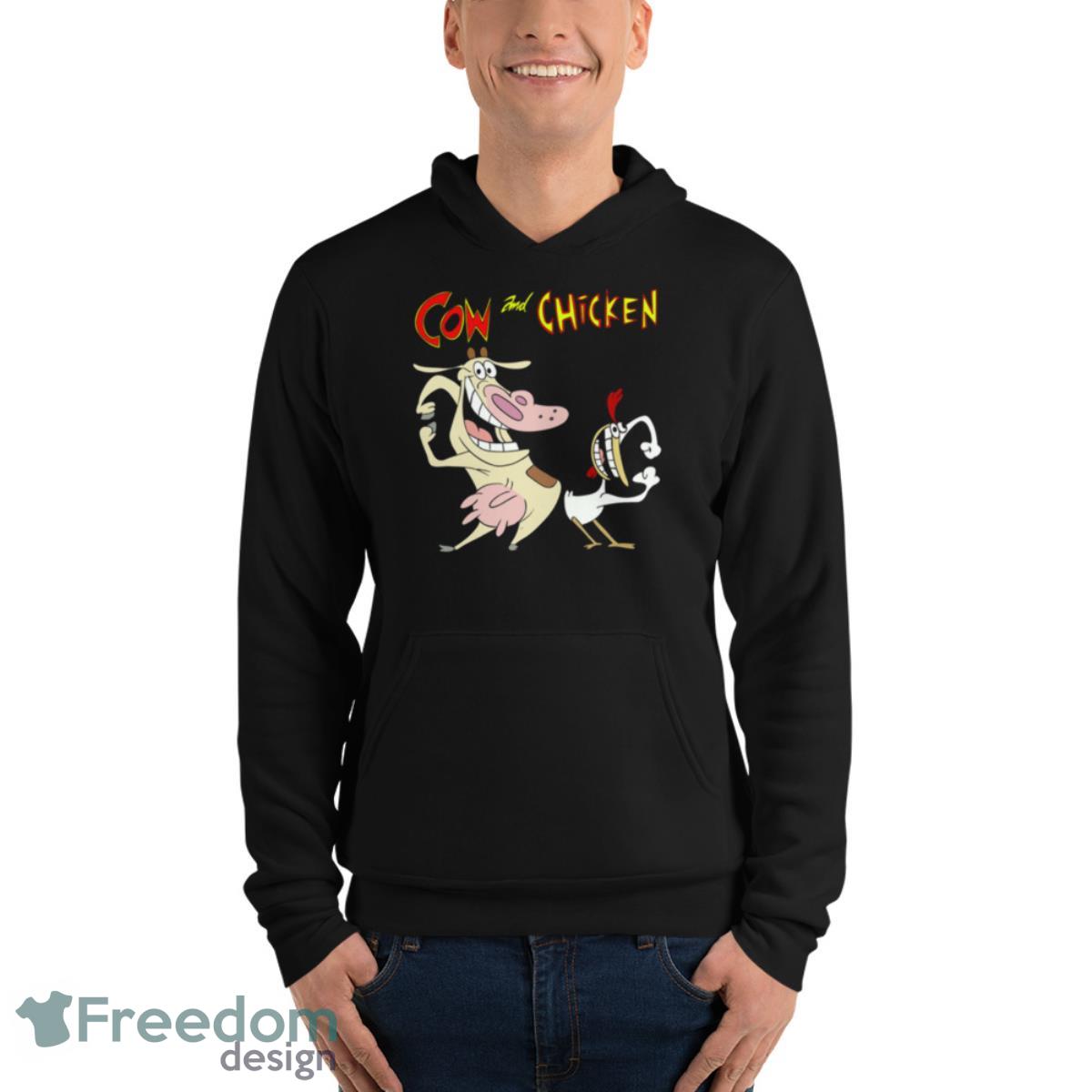 Cow And Chicken Warner Bros Cartoon shirt - Unisex Fleece Pullover Hoodie Cow And Chicken Warner Bros Cartoon shirt - Unisex Fleece Pullover Hoodie
