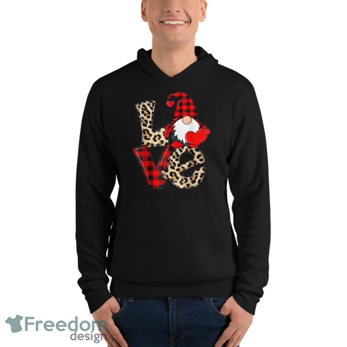 Cute Gnomes Valentines Love Leopard Plaid Couple Matching T Shirt - Unisex Fleece Pullover Hoodie Cute Gnomes Valentines Love Leopard Plaid Couple Matching T Shirt - Unisex Fleece Pullover Hoodie