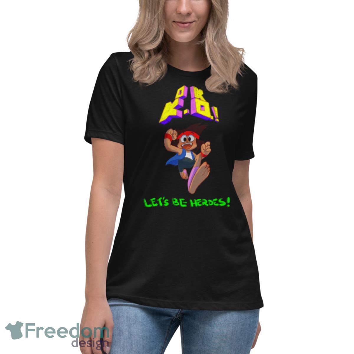 Cutest Plaza Hero Regular Ver Ok Ko Let’s Be Heroes shirt - Womens Relaxed Short Sleeve Jersey Tee Cutest Plaza Hero Regular Ver Ok Ko Let’s Be Heroes shirt - Womens Relaxed Short Sleeve Jersey Tee