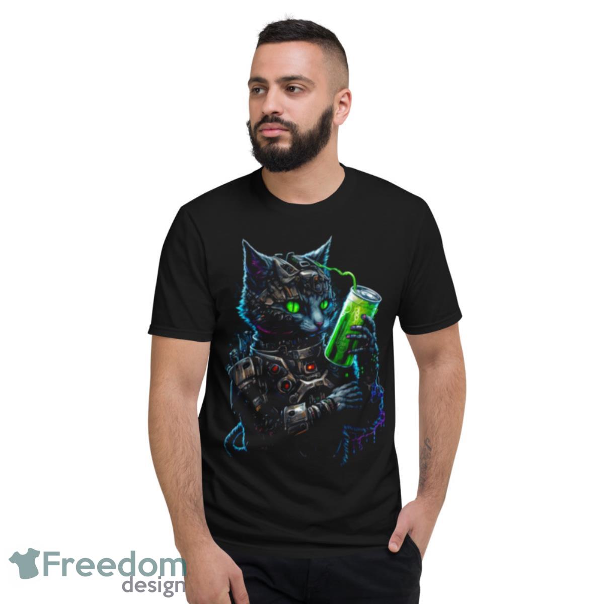 Cyborg Energy Fuel Cat shirt - Short Sleeve T-Shirt