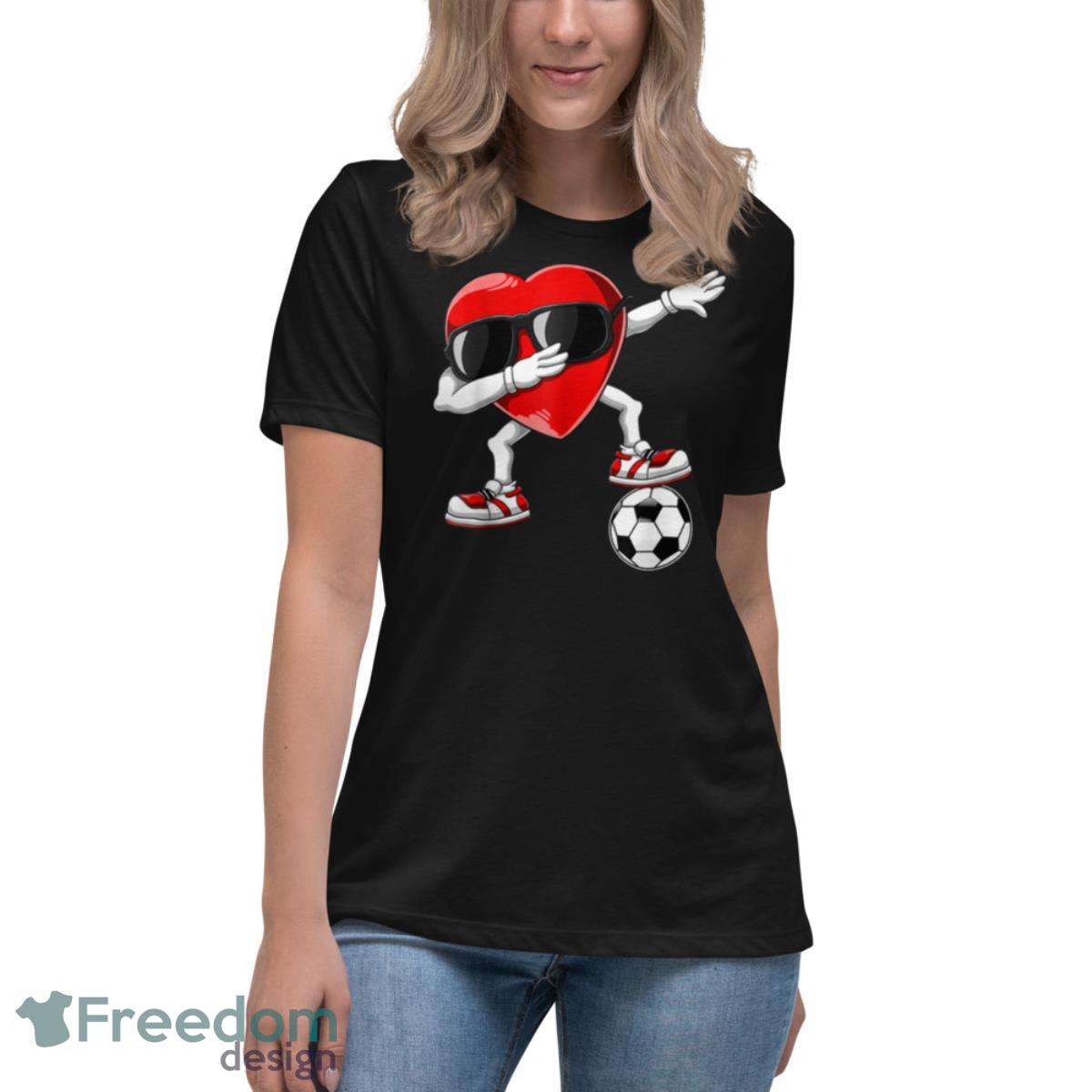 Dabbing Soccer Ball Heart Valentines Day Shirt Men Boys Kids T Shirt - Womens Relaxed Short Sleeve Jersey Tee Dabbing Soccer Ball Heart Valentines Day Shirt Men Boys Kids T Shirt - Womens Relaxed Short Sleeve Jersey Tee