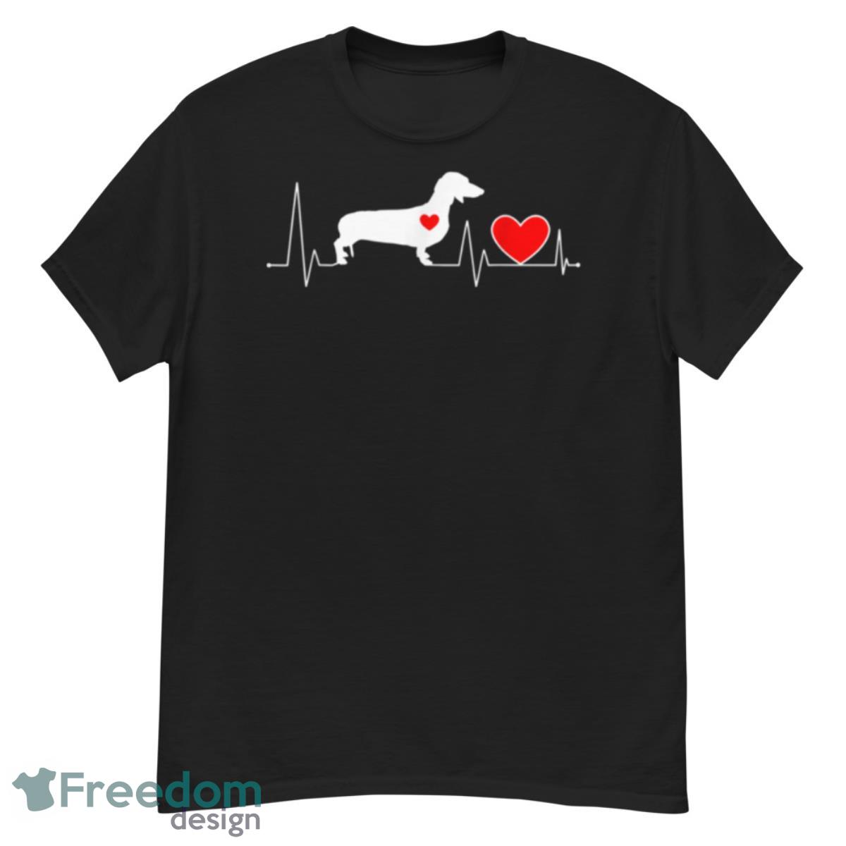 Dachshund Weenie Dog Lover Valentines Day For Women T Shirt - G500 Men’s Classic T-Shirt