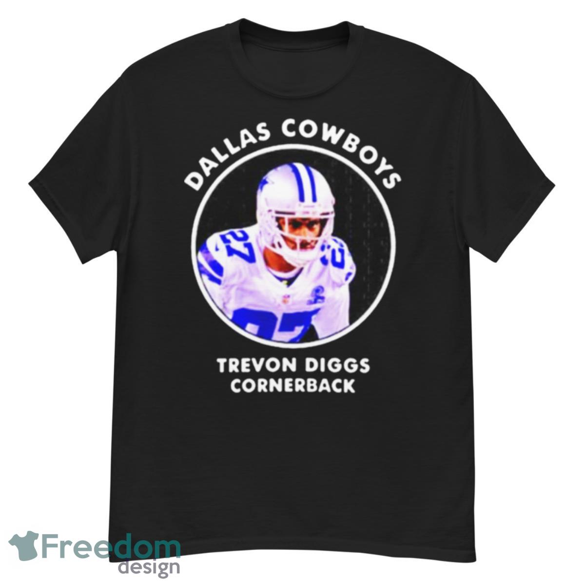 Men's Custom Trevon Diggs Blue Dallas Cowboys Team Game Hawaiian Shirt - Dallas  Cowboys Home