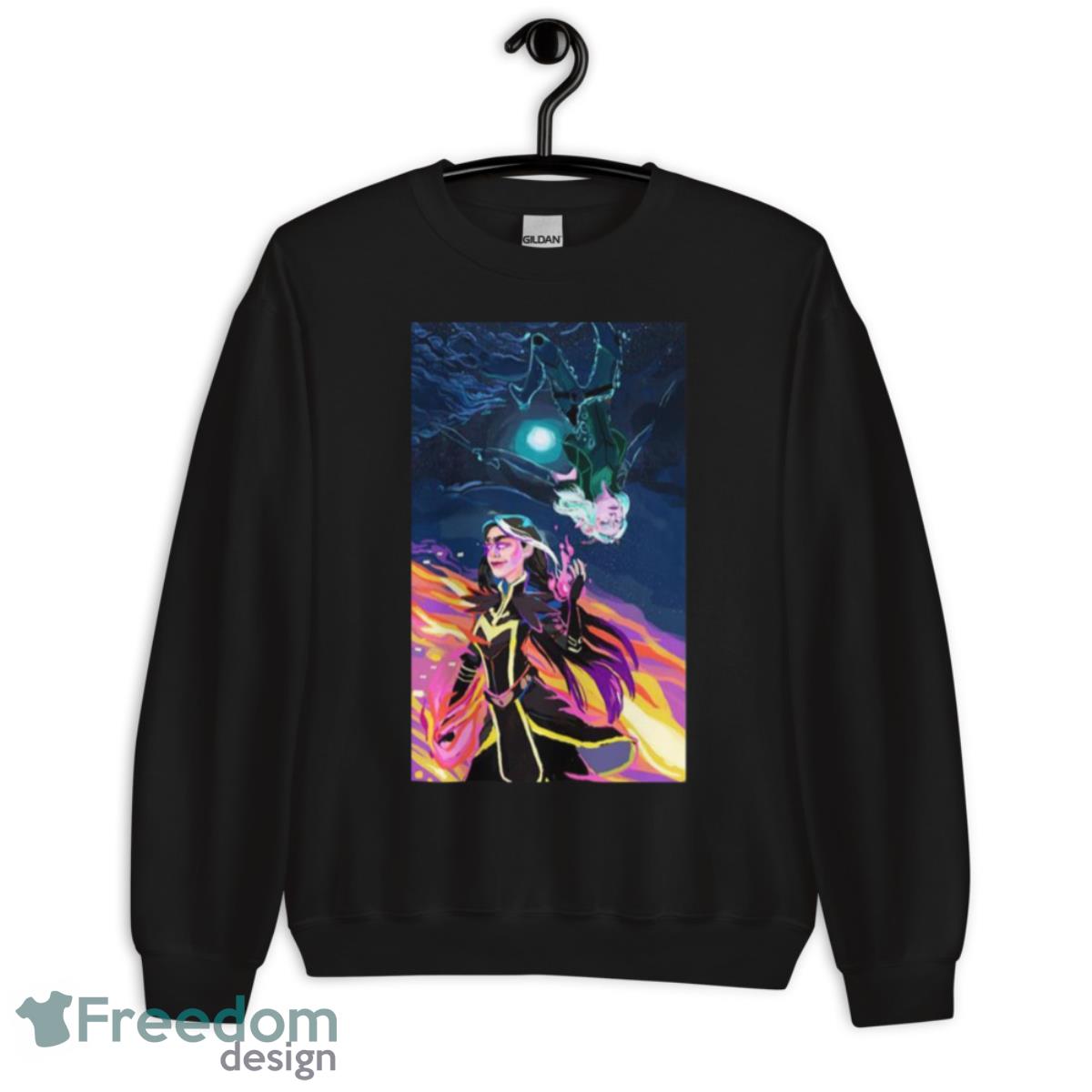 Dark Side Of The Moon Claudia The Dragon Prince shirt - Unisex Crewneck Sweatshirt Dark Side Of The Moon Claudia The Dragon Prince shirt - Unisex Crewneck Sweatshirt