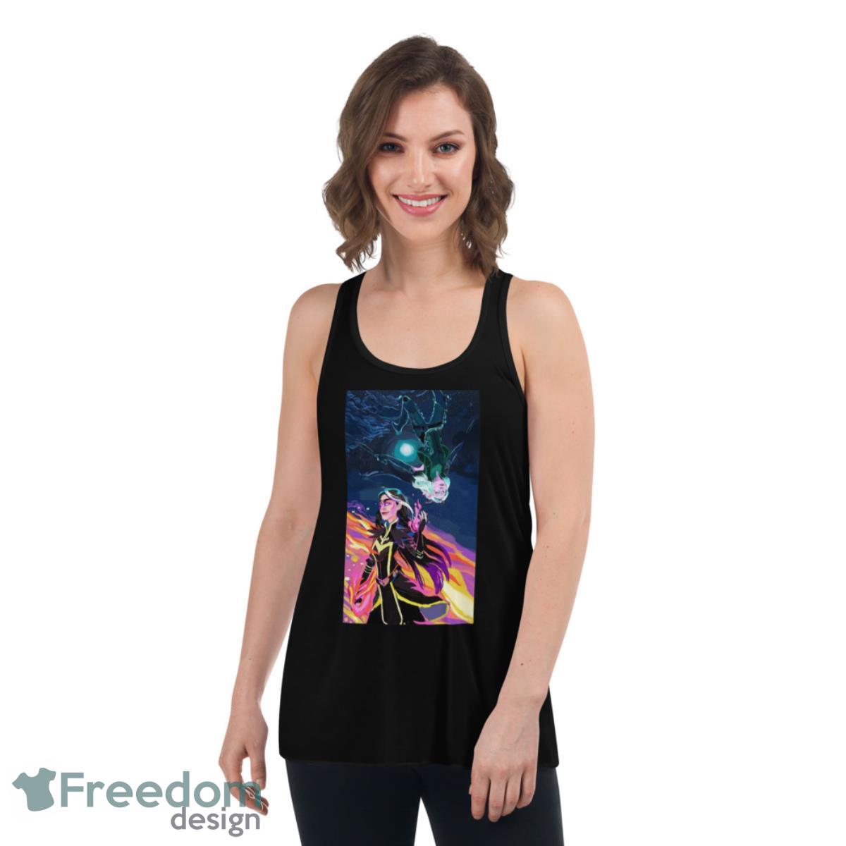 Dark Side Of The Moon Claudia The Dragon Prince shirt - Womens Flowy Racerback Tank Dark Side Of The Moon Claudia The Dragon Prince shirt - Womens Flowy Racerback Tank