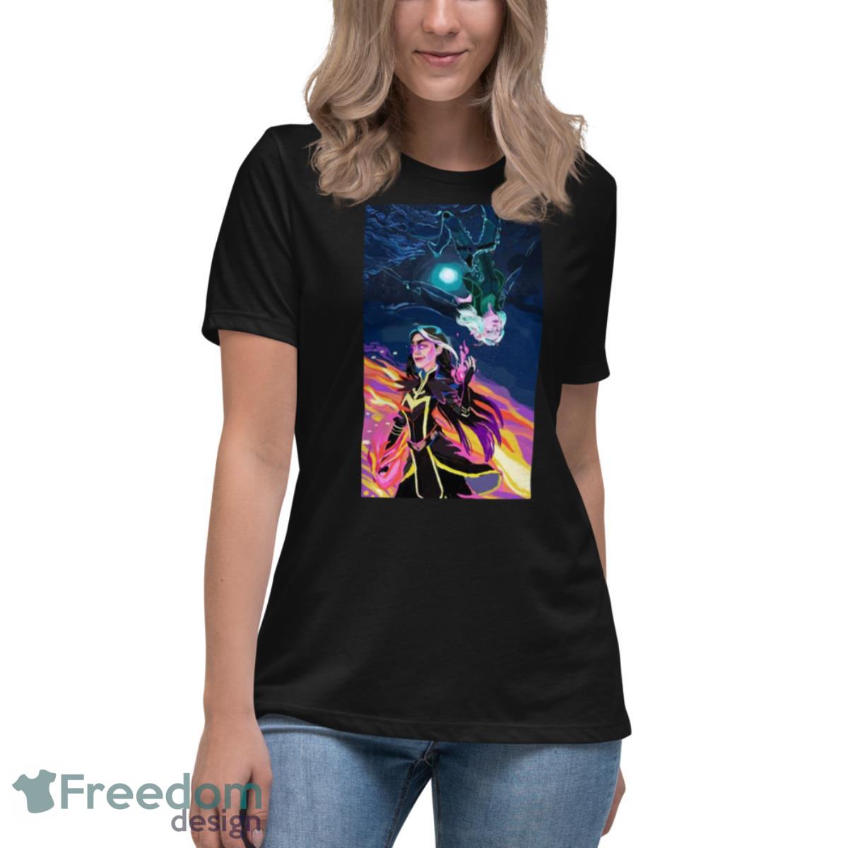 Dark Side Of The Moon Claudia The Dragon Prince shirt - Womens Relaxed Short Sleeve Jersey Tee Dark Side Of The Moon Claudia The Dragon Prince shirt - Womens Relaxed Short Sleeve Jersey Tee
