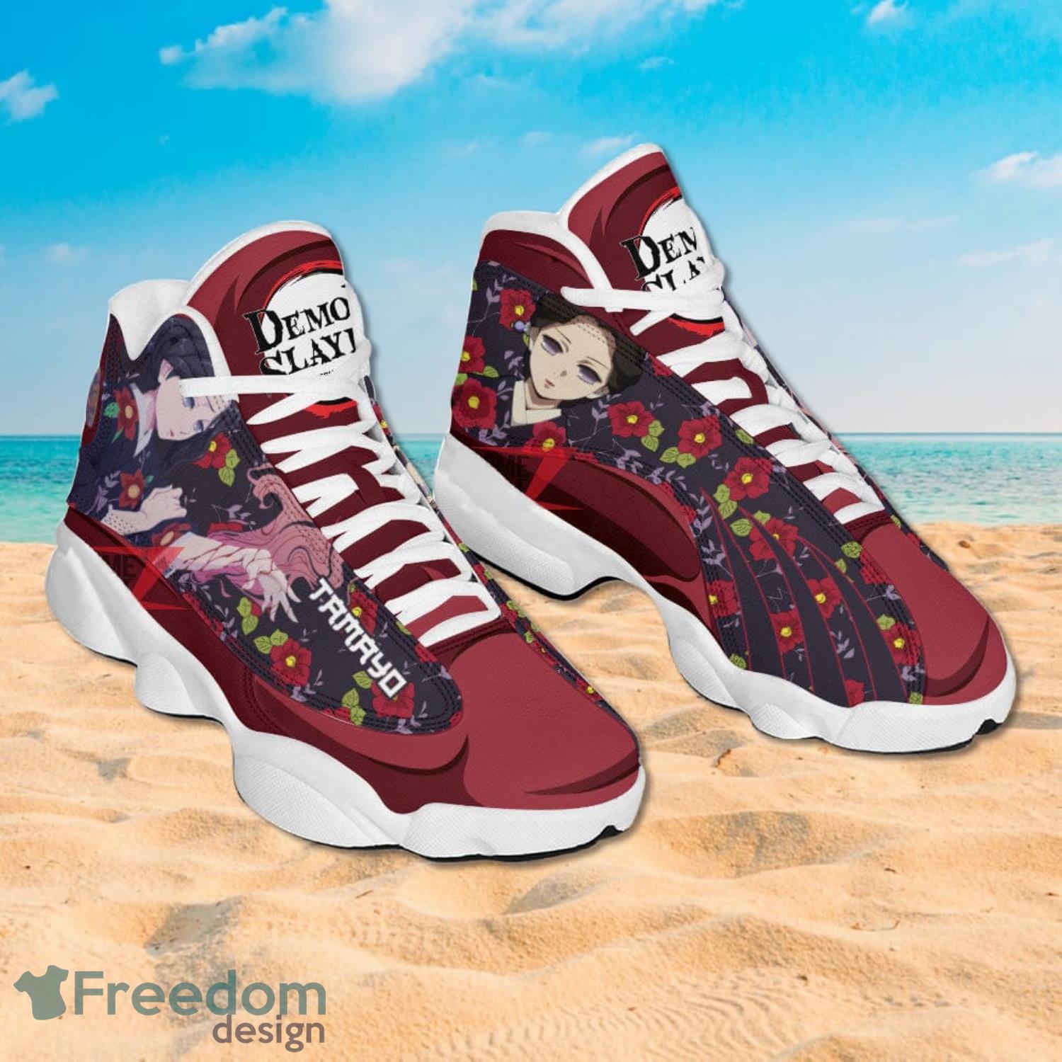 Demon Slayer Air Jd13 Sneakers Tamayo Anime Shoes Gift For Fans Product Photo 2