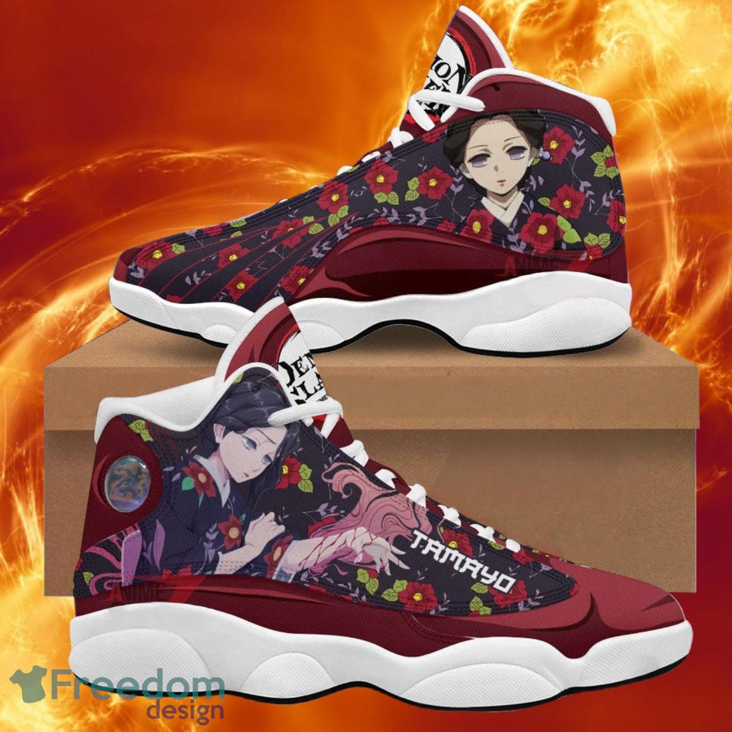 Demon Slayer Air Jd13 Sneakers Tamayo Anime Shoes Gift For Fans Product Photo 1