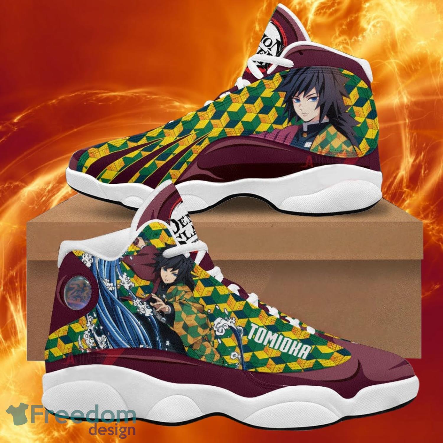 Demon Slayer Jd13 Jd Sneakers Giyu Tomioka Anime Shoes Gift For Fans Product Photo 1