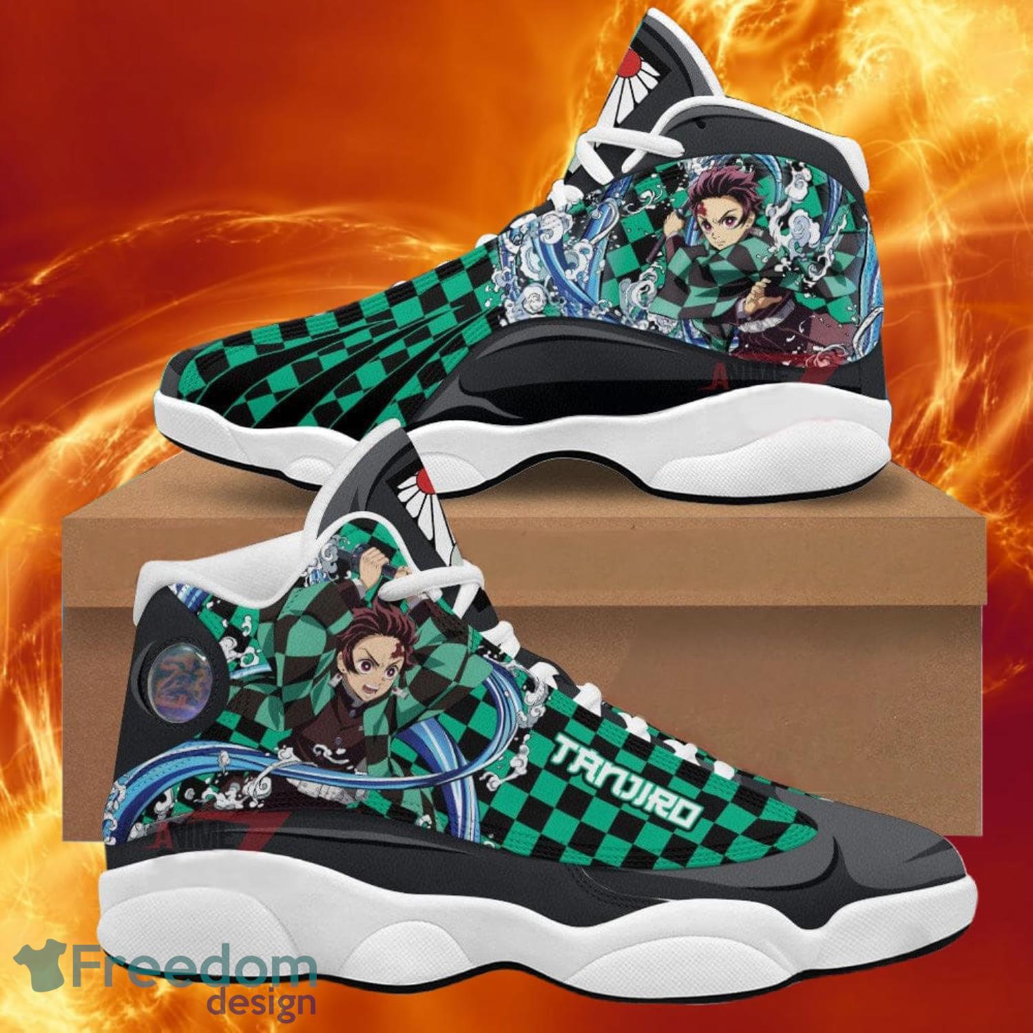 Demon Slayer Jd13 Sneakers Kamando Tanjiro Anime Shoes Gift For Fans Product Photo 1