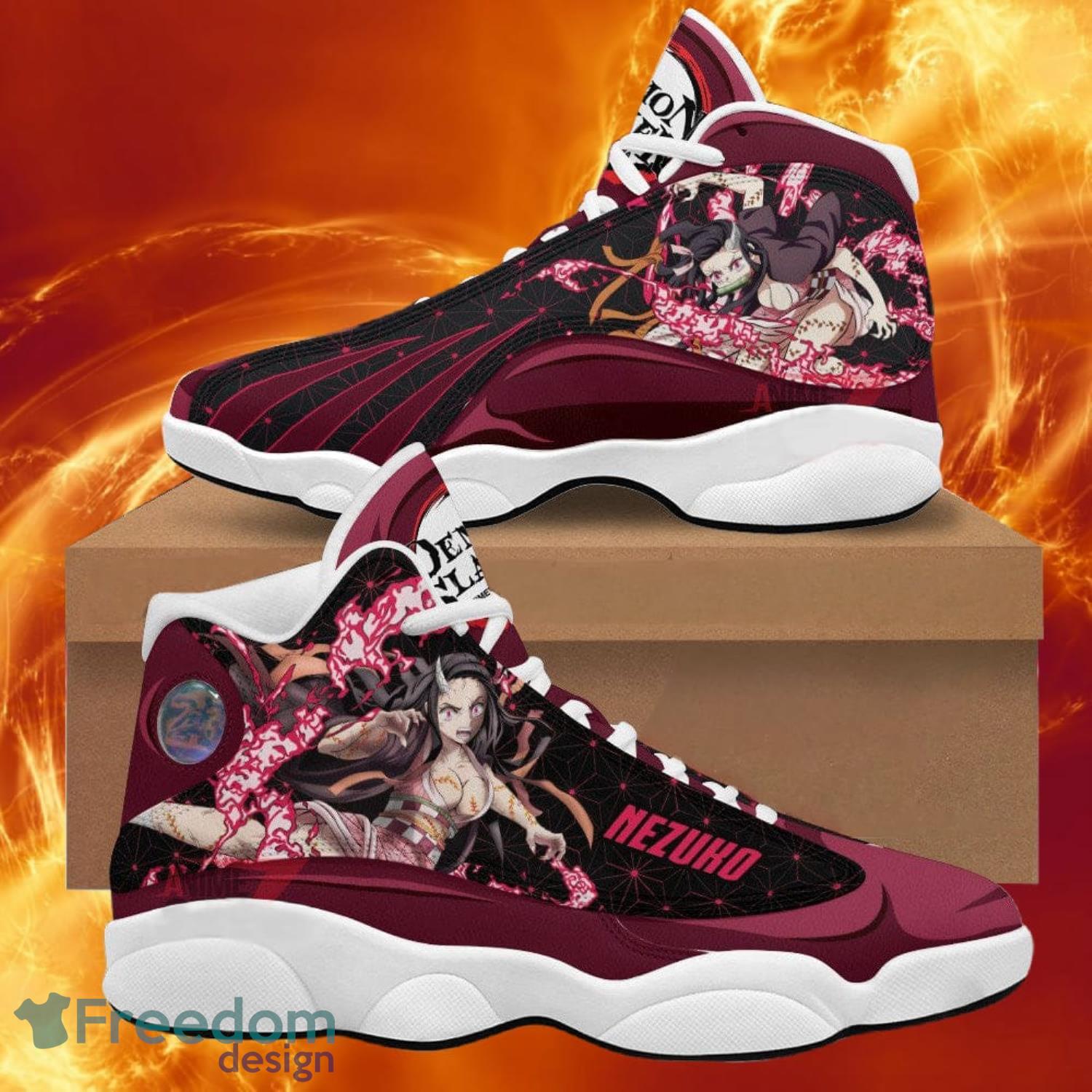 Demon Slayer Jd13 Sneakers Nezuko Anime Shoes Gift For Fans Product Photo 1