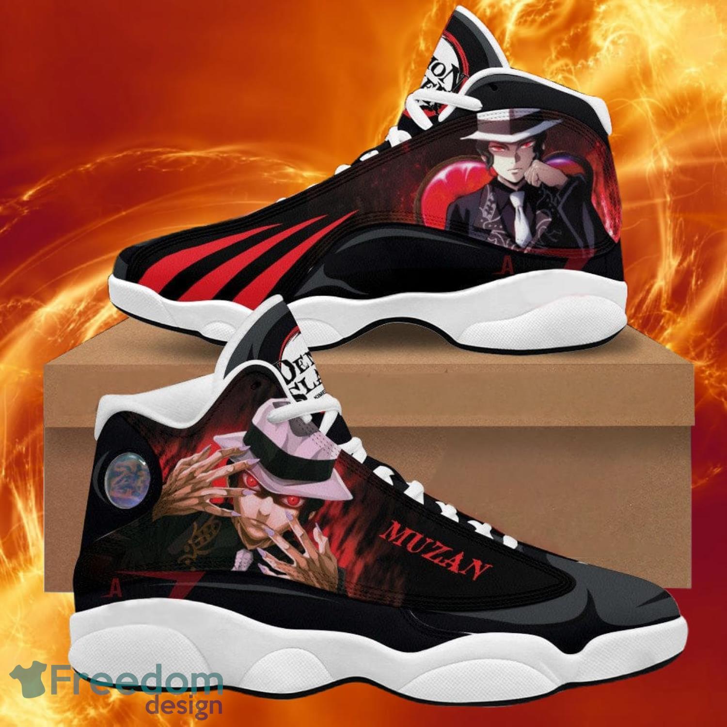 Demon Slayer Muzan Air Jordan 13 Sneakers Anime Shoes Gift For Fans Product Photo 1