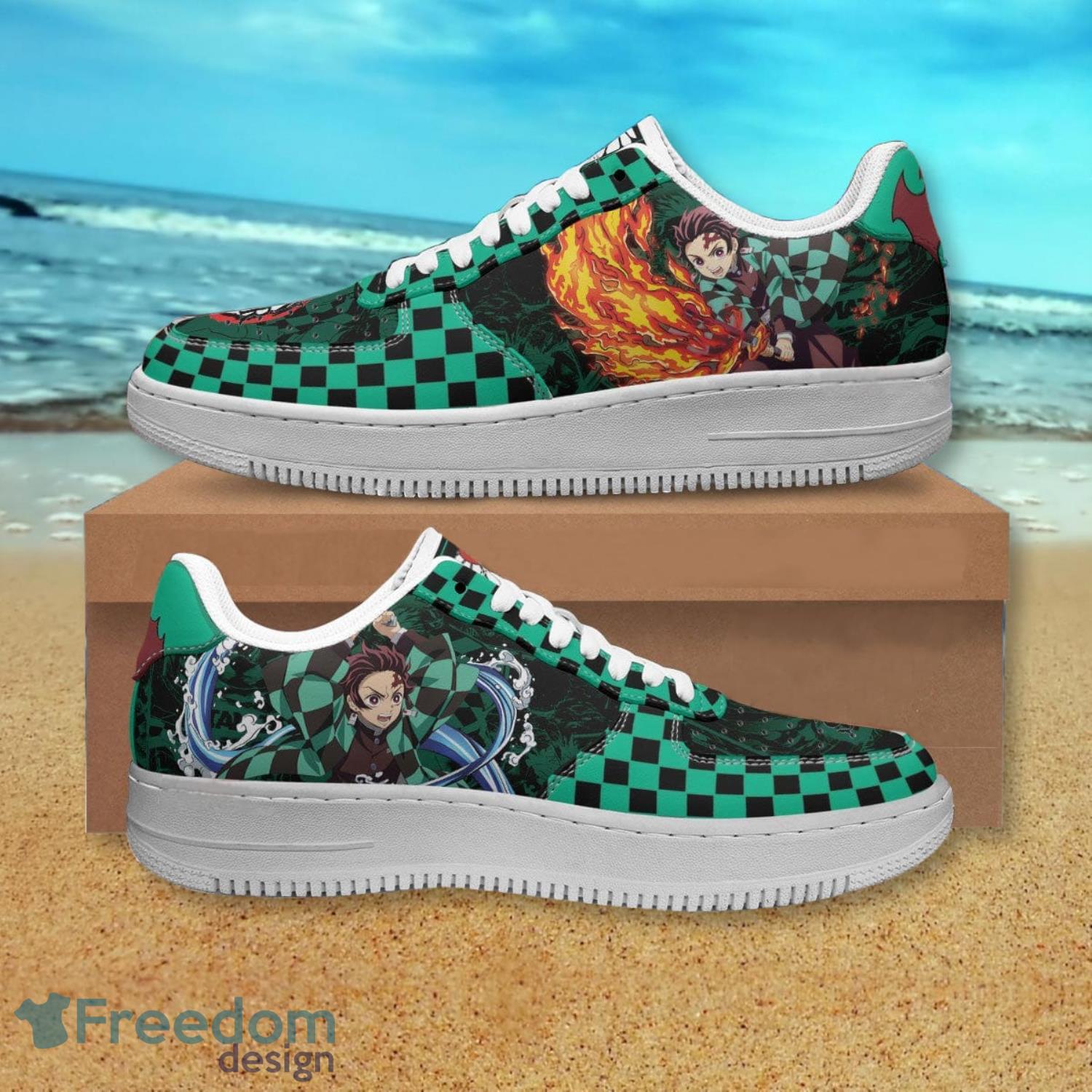 Demon Slayer Tajiro Air Force Shoes Gift For Anime's Fans Product Photo 1