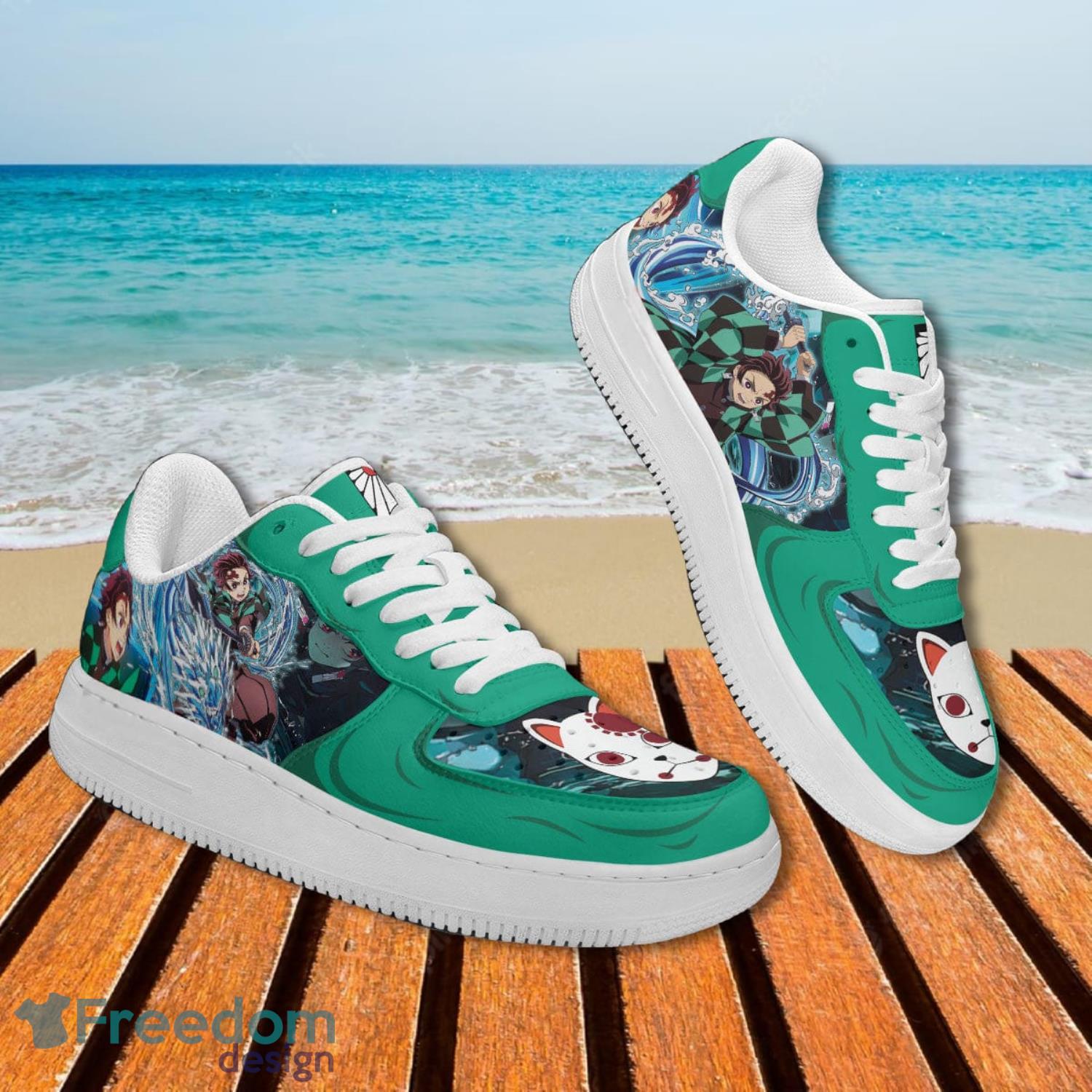 Demon Slayer Tajiro Water Breathing Air Forcer Shoes Product Photo 2