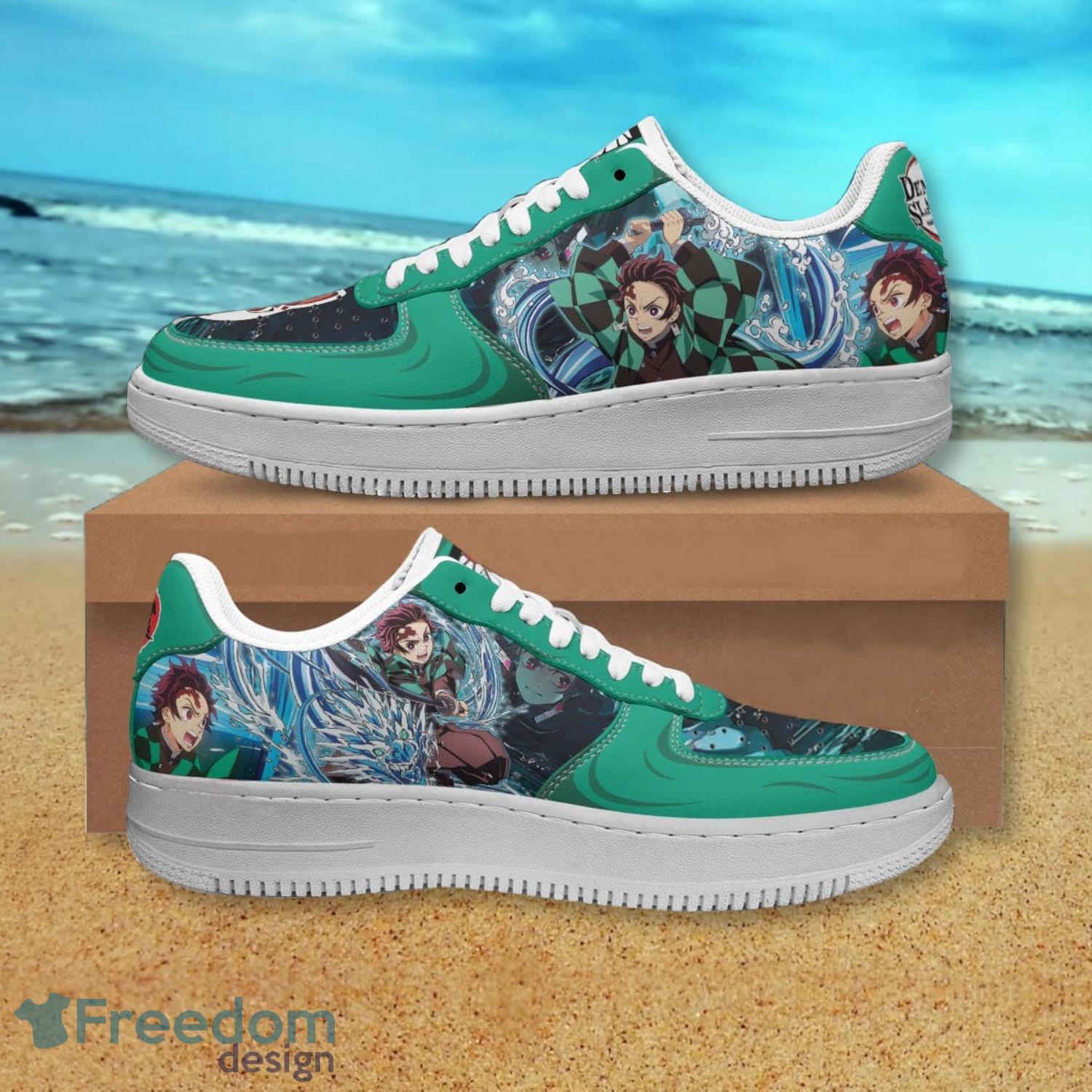 Demon Slayer Tajiro Water Breathing Air Forcer Shoes Product Photo 1