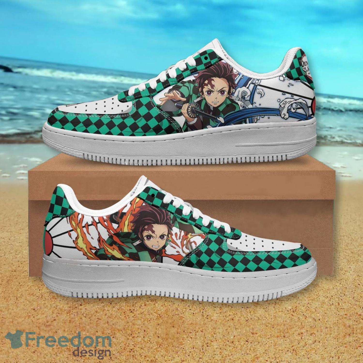 Demon Slayer Tanjiro Air Force Shoes Gift For Anime's Fans Product Photo 1