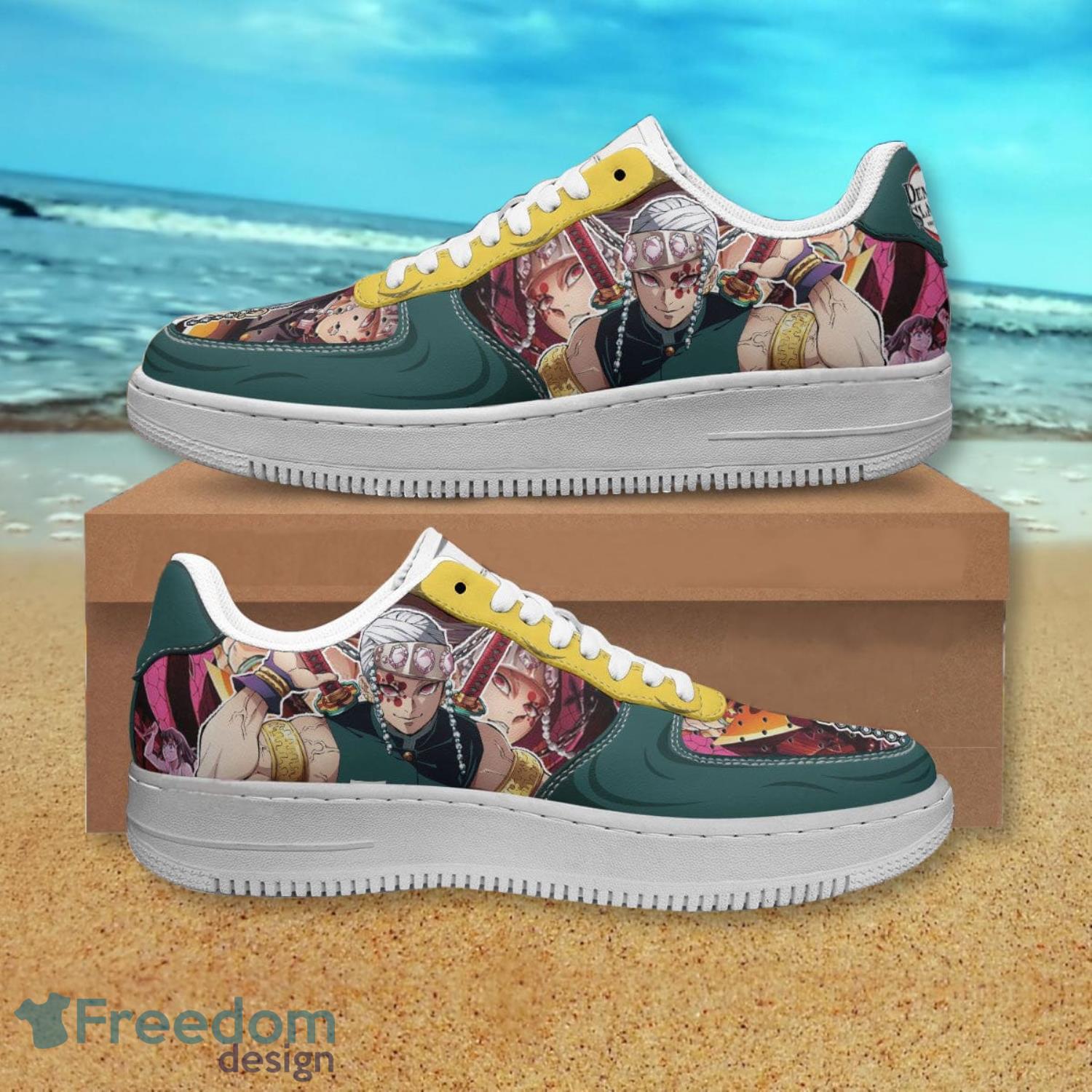 Demon Slayer Tengen Uzui Air Force Shoes Gift For Anime's Fans Product Photo 1