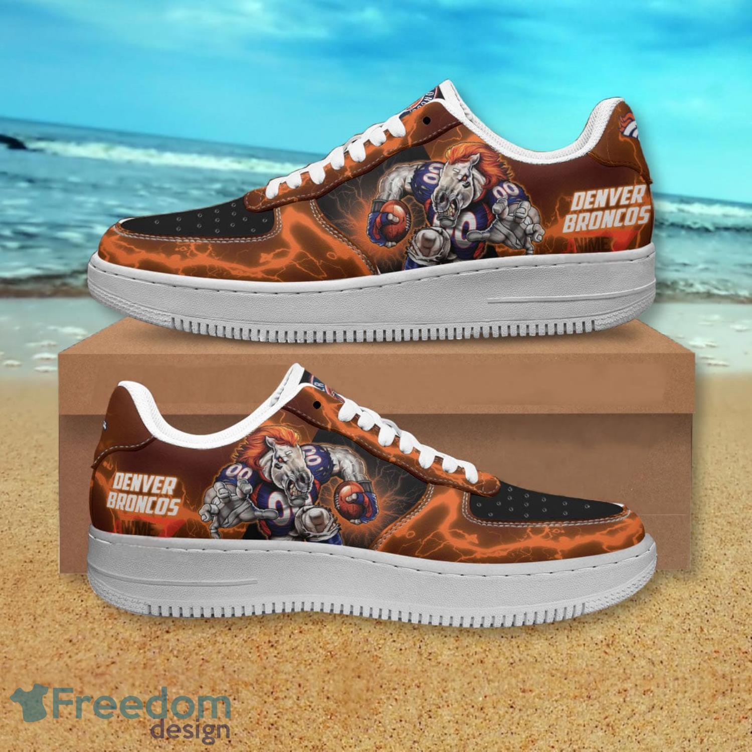 Denver Broncos NFL Air Force Shoes Gift For Fans Product Photo 1