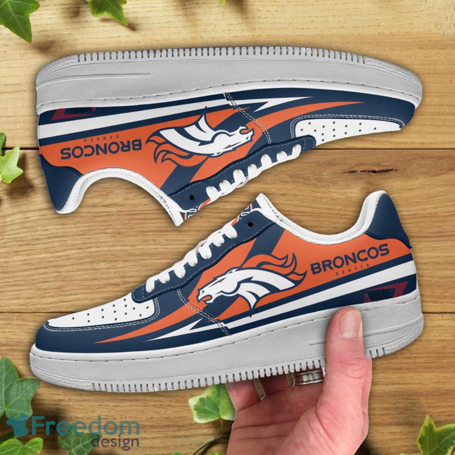 Denver Broncos NFL Logo Air Force Shoes Gift For Fans Product Photo 2