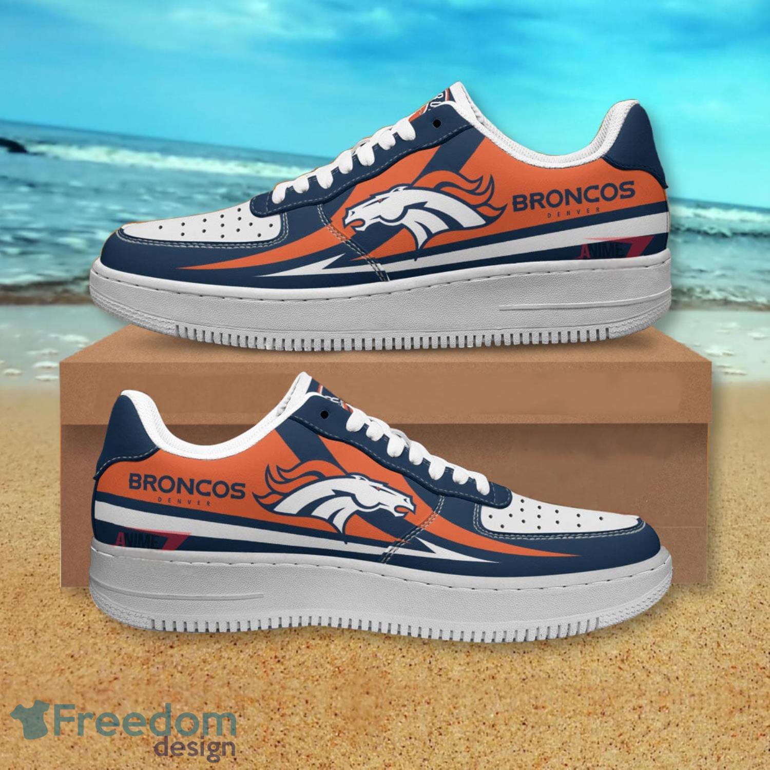 Denver Broncos NFL Logo Air Force Shoes Gift For Fans Product Photo 1